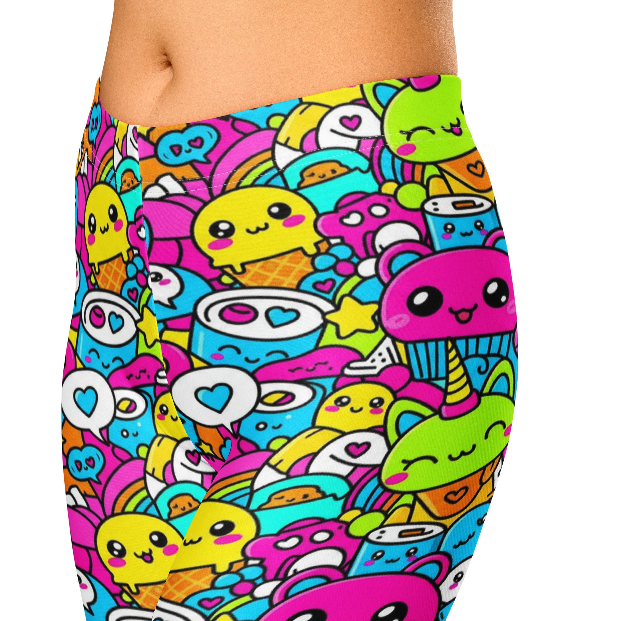 Kawaii Candy Land Capri Leggings | GearBunch