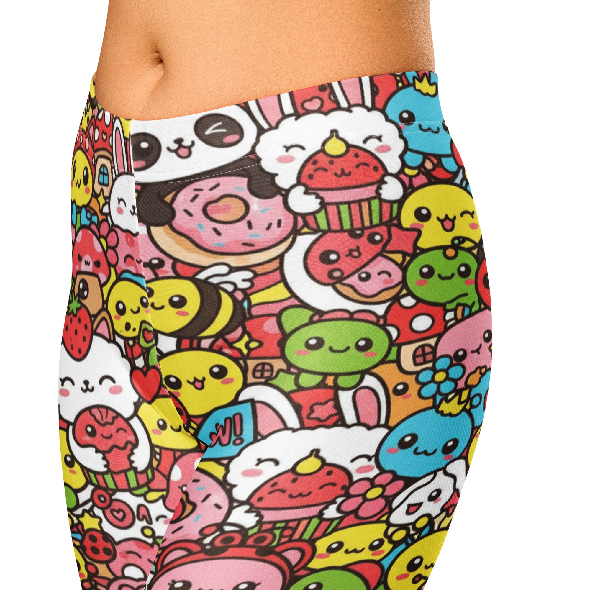 Kawaii Garden Bugs Capri Leggings | GearBunch