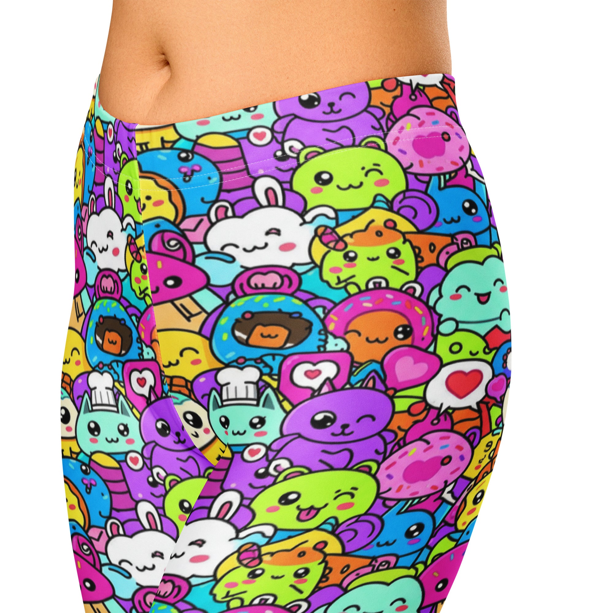 Kawaii Monster Pals Capri Leggings | GearBunch