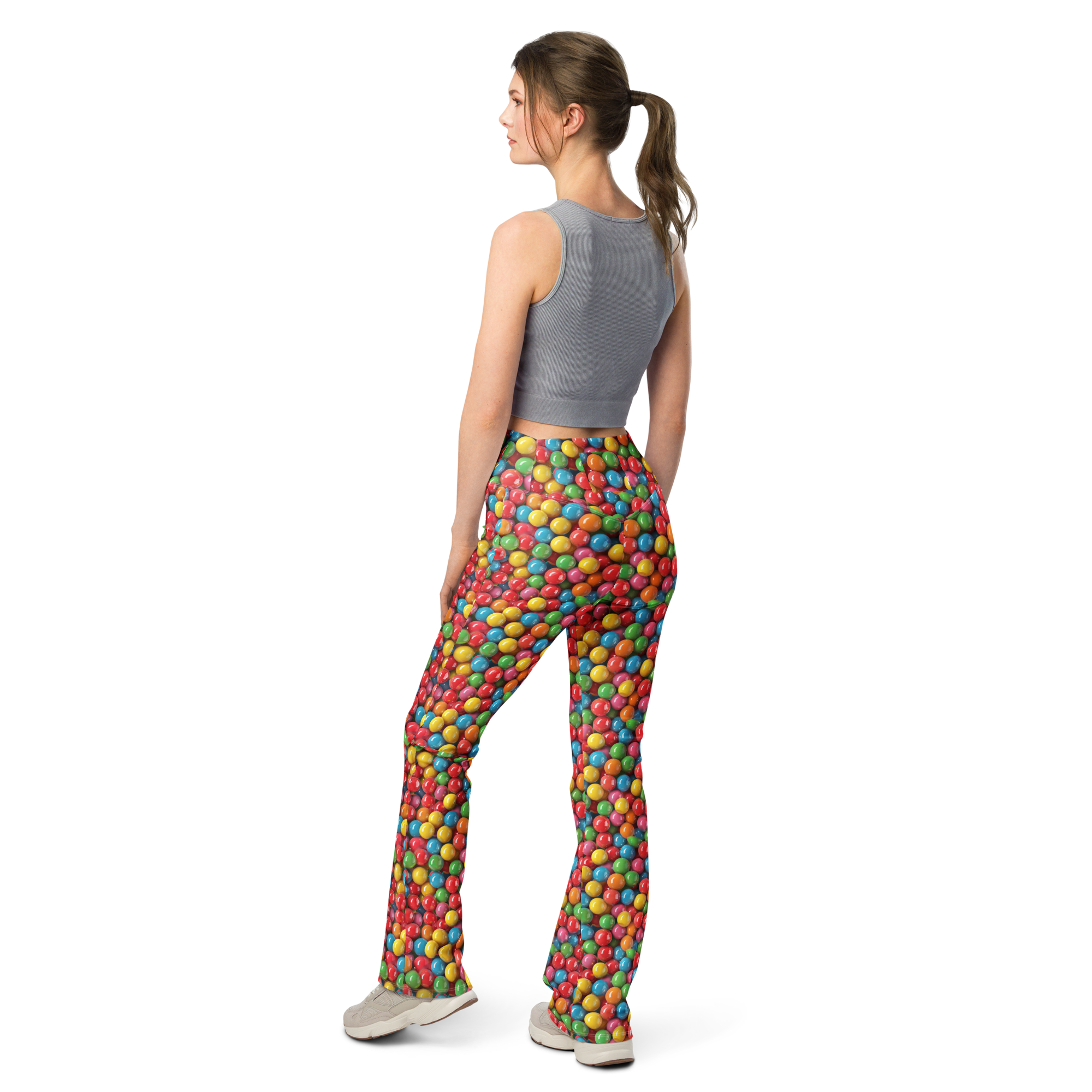 Gumball Flare Leggings Rear View