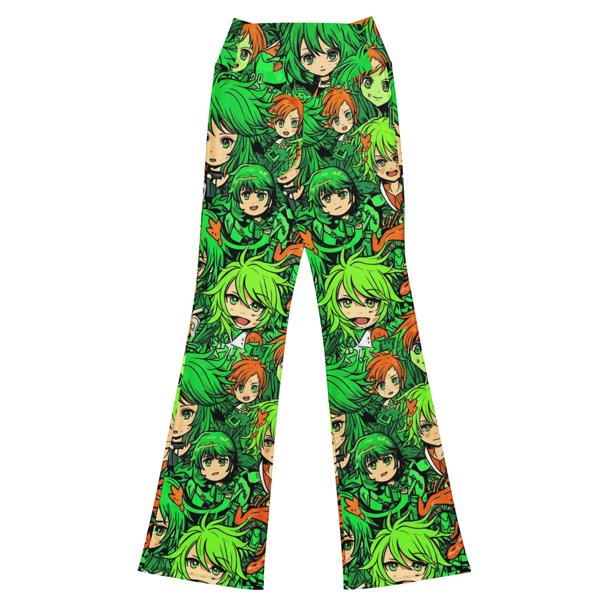 Anime Forest Spirit Flare Leggings | GearBunch