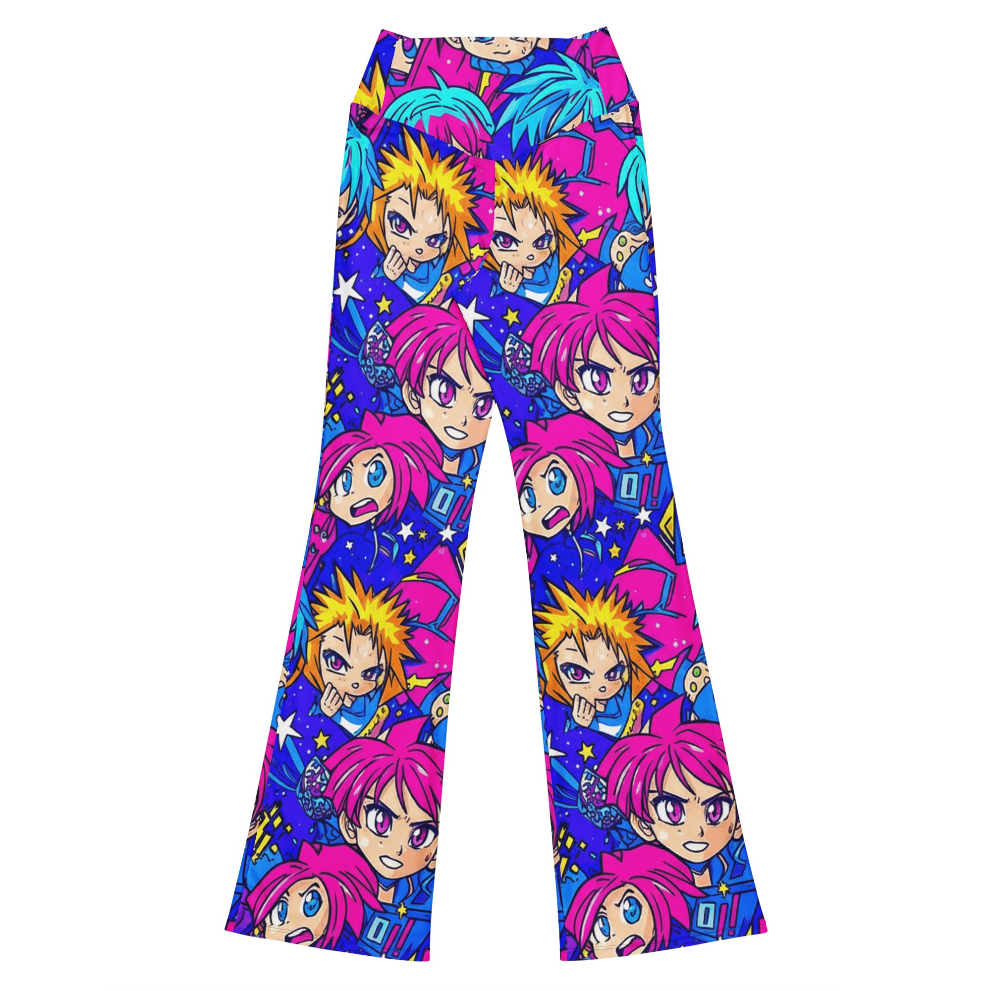 Anime Galaxy Hero Flare Leggings | GearBunch