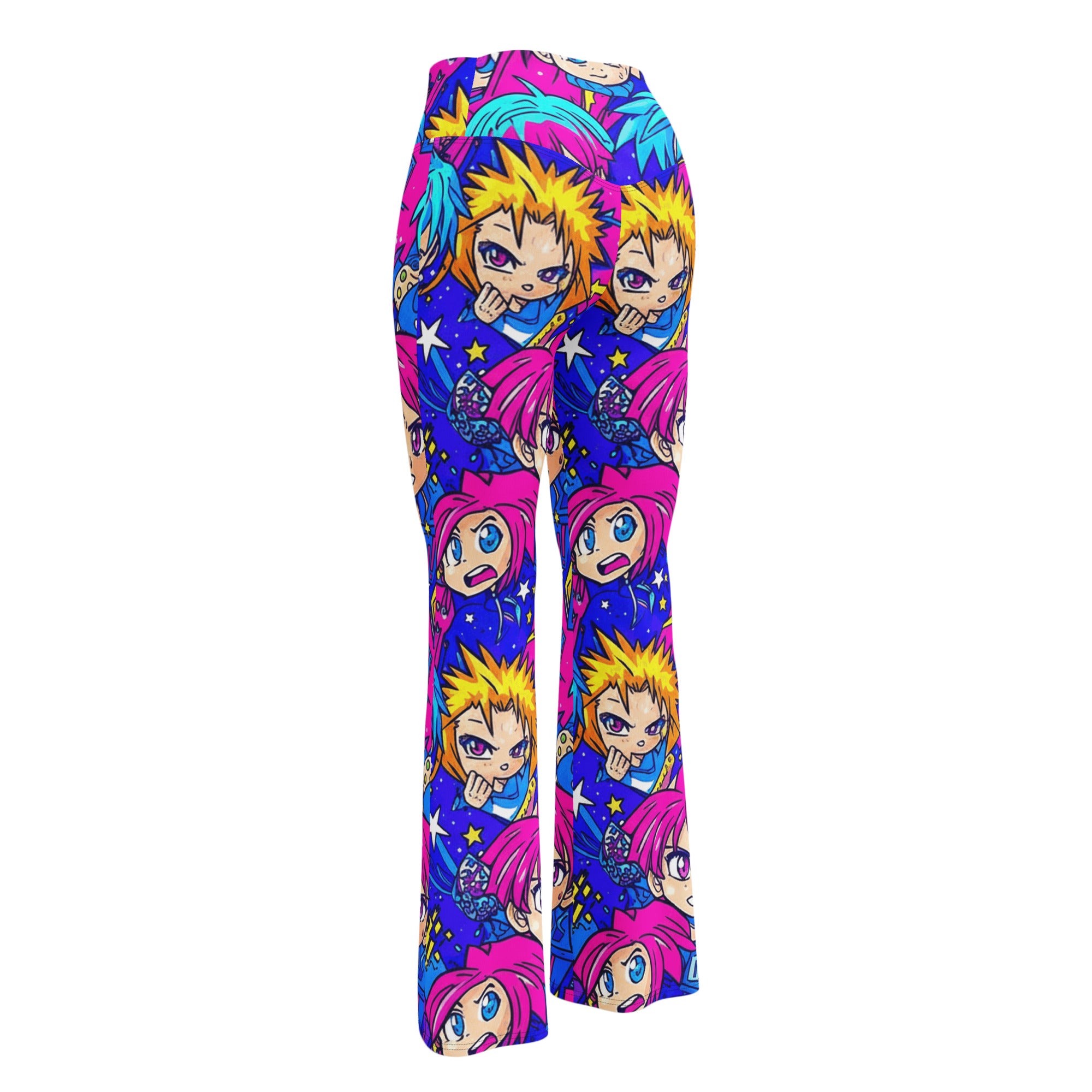 Anime Galaxy Hero Flare Leggings | GearBunch