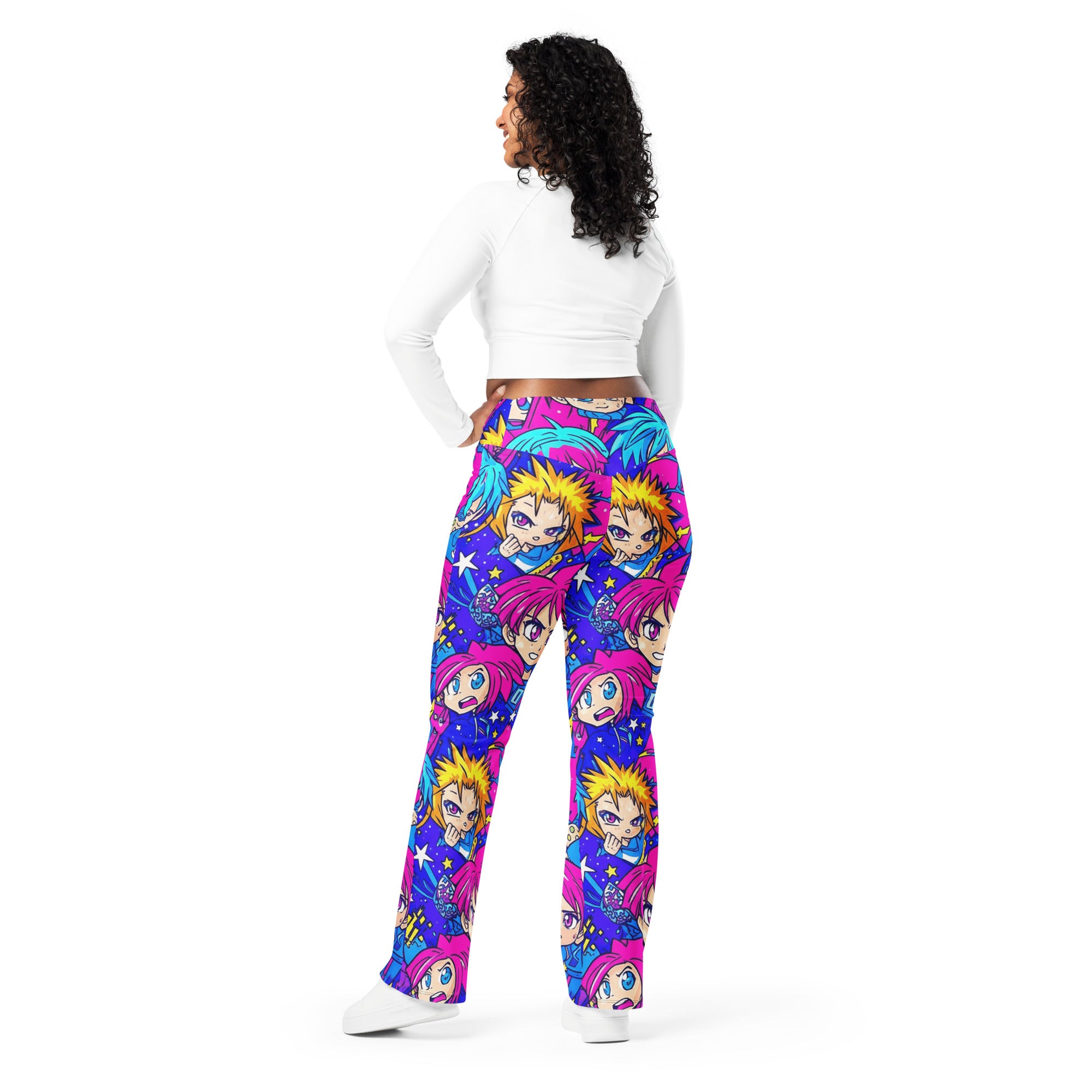 Anime Galaxy Hero Flare Leggings | GearBunch
