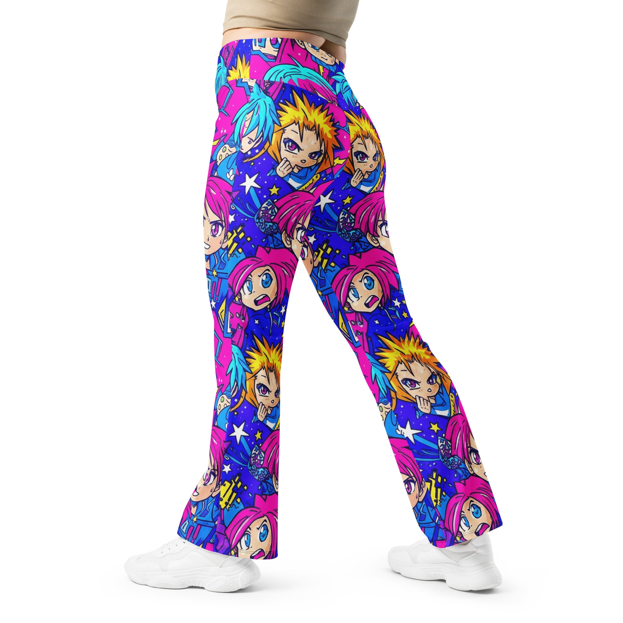 Anime Galaxy Hero Flare Leggings | GearBunch