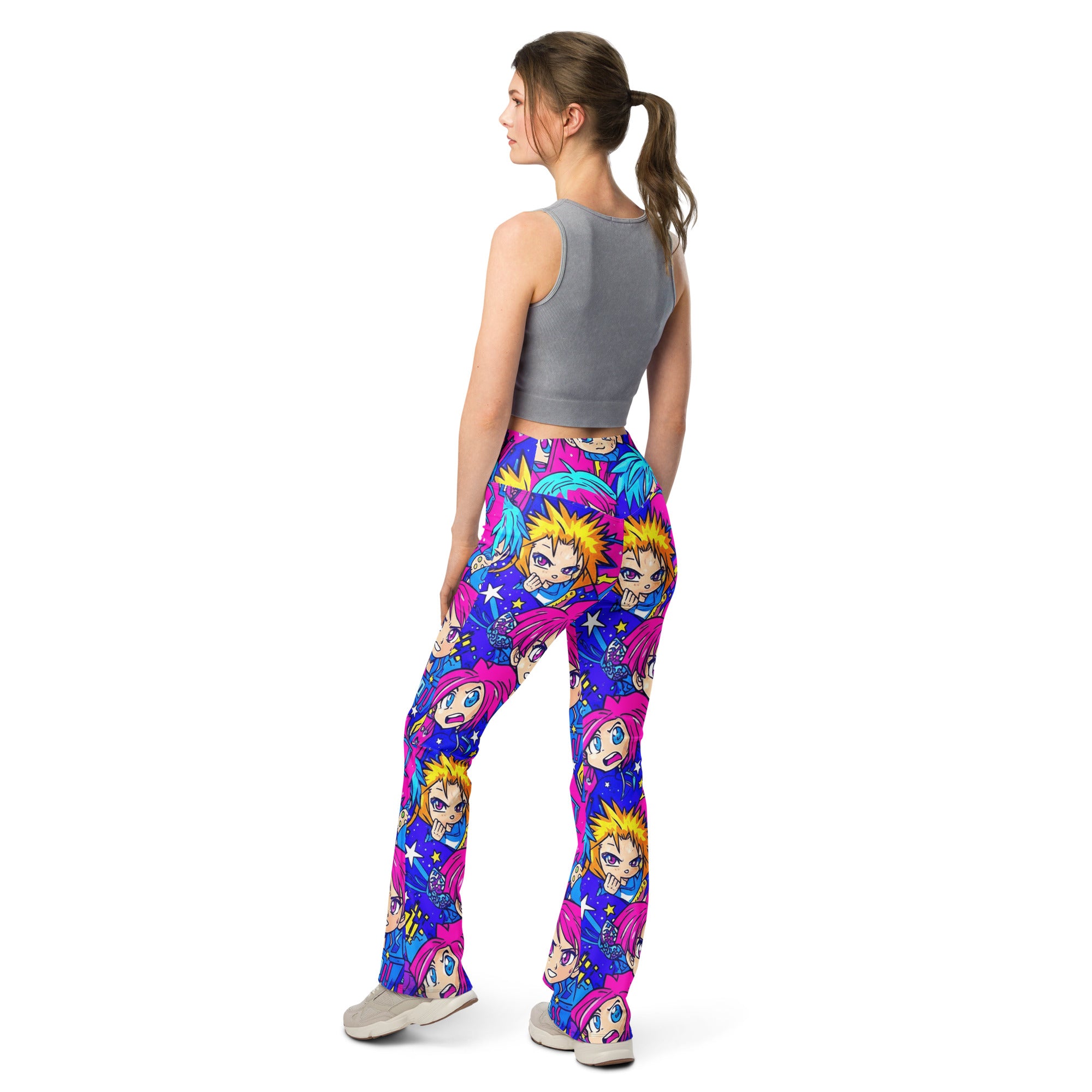 Anime Galaxy Hero Flare Leggings | GearBunch