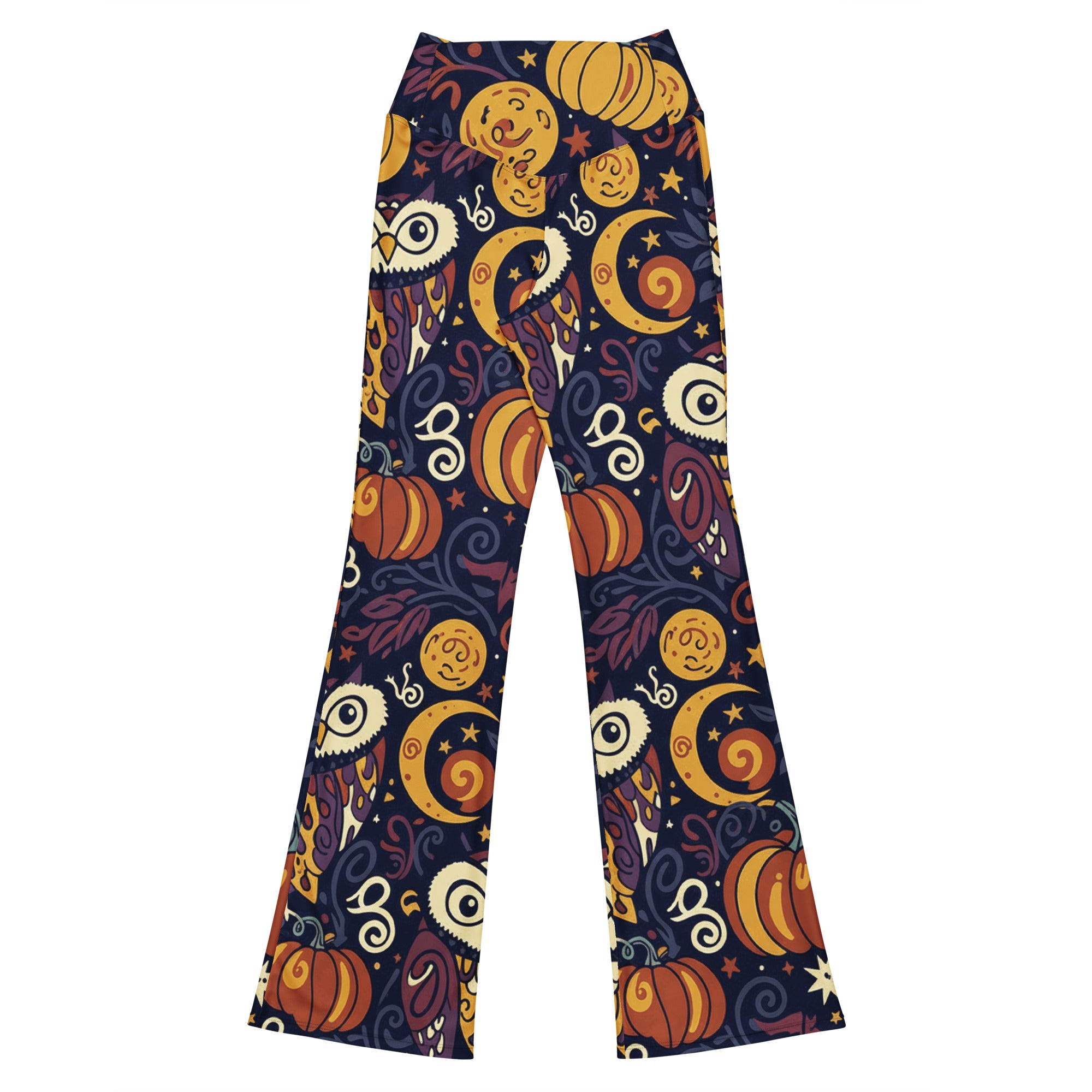 All Hallows Eve Owl Flare Leggings | GearBunch