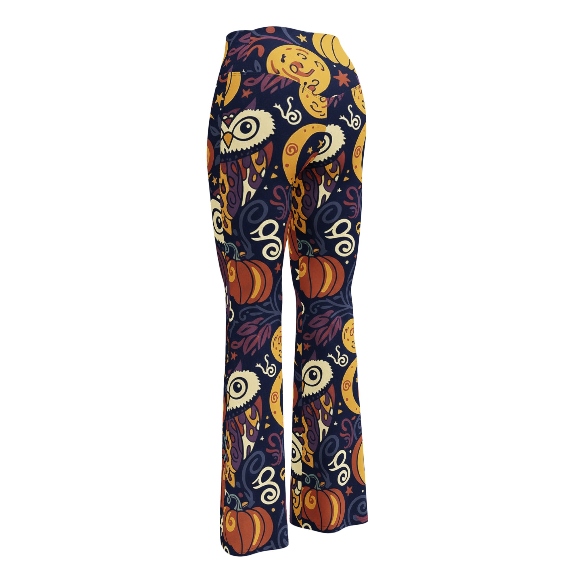 All Hallows Eve Owl Flare Leggings | GearBunch