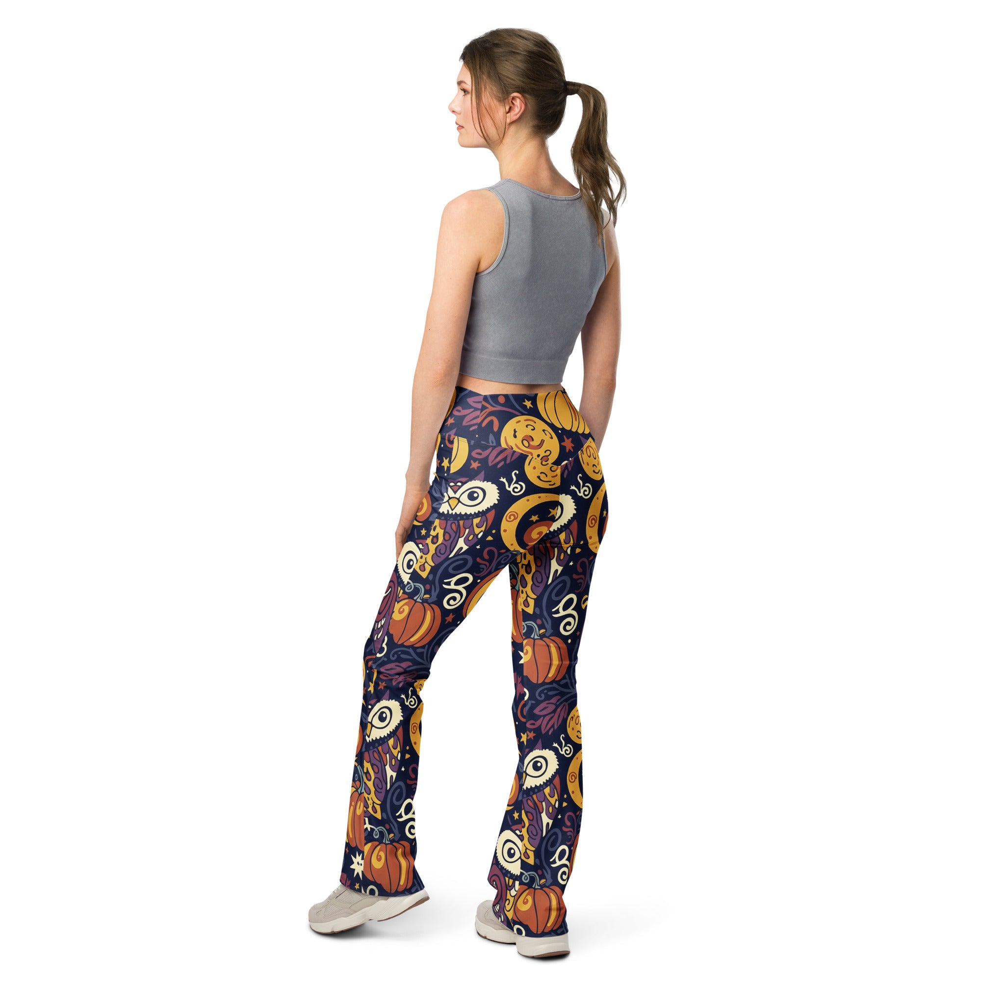 All Hallows Eve Owl Flare Leggings | GearBunch