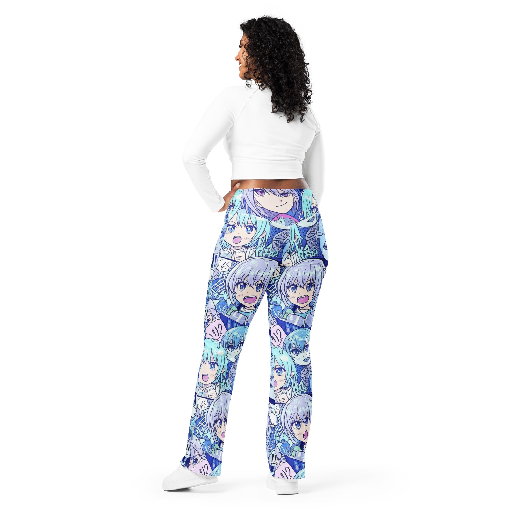 Anime Ice Kingdom Flare Leggings | GearBunch
