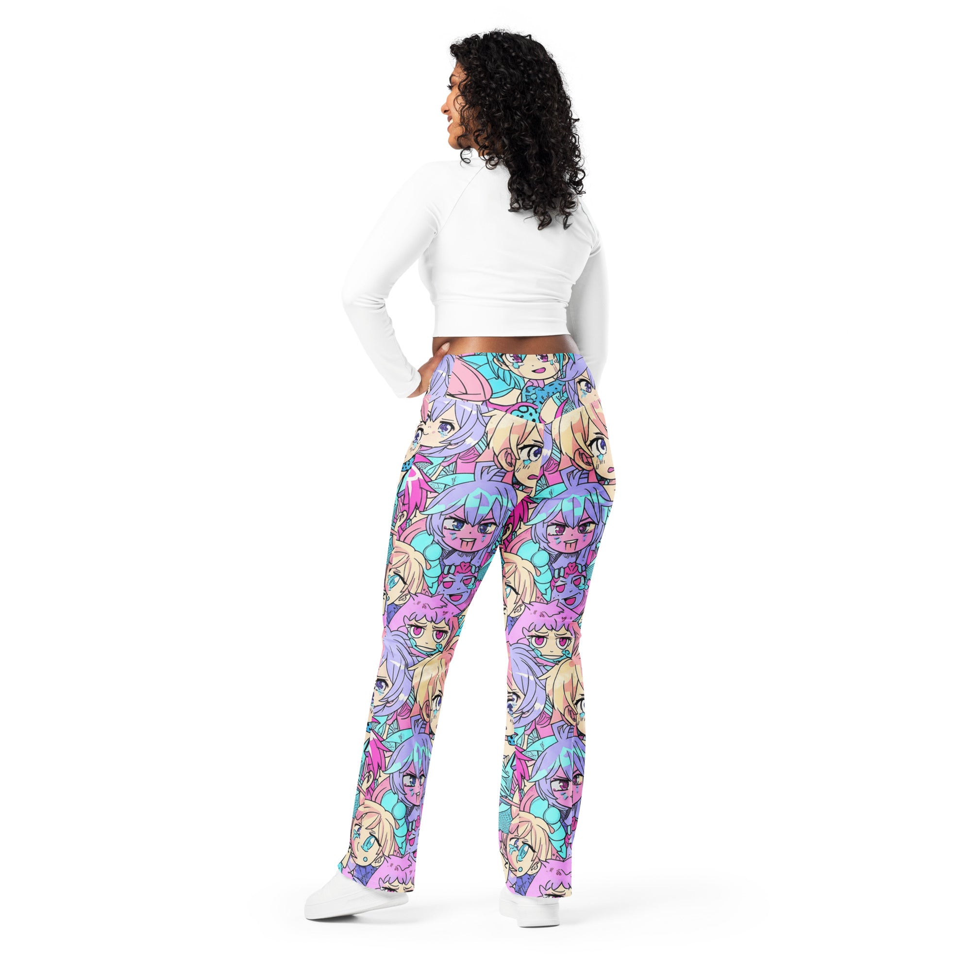 Anime Collage Pastel Dream Flare Leggings | GearBunch