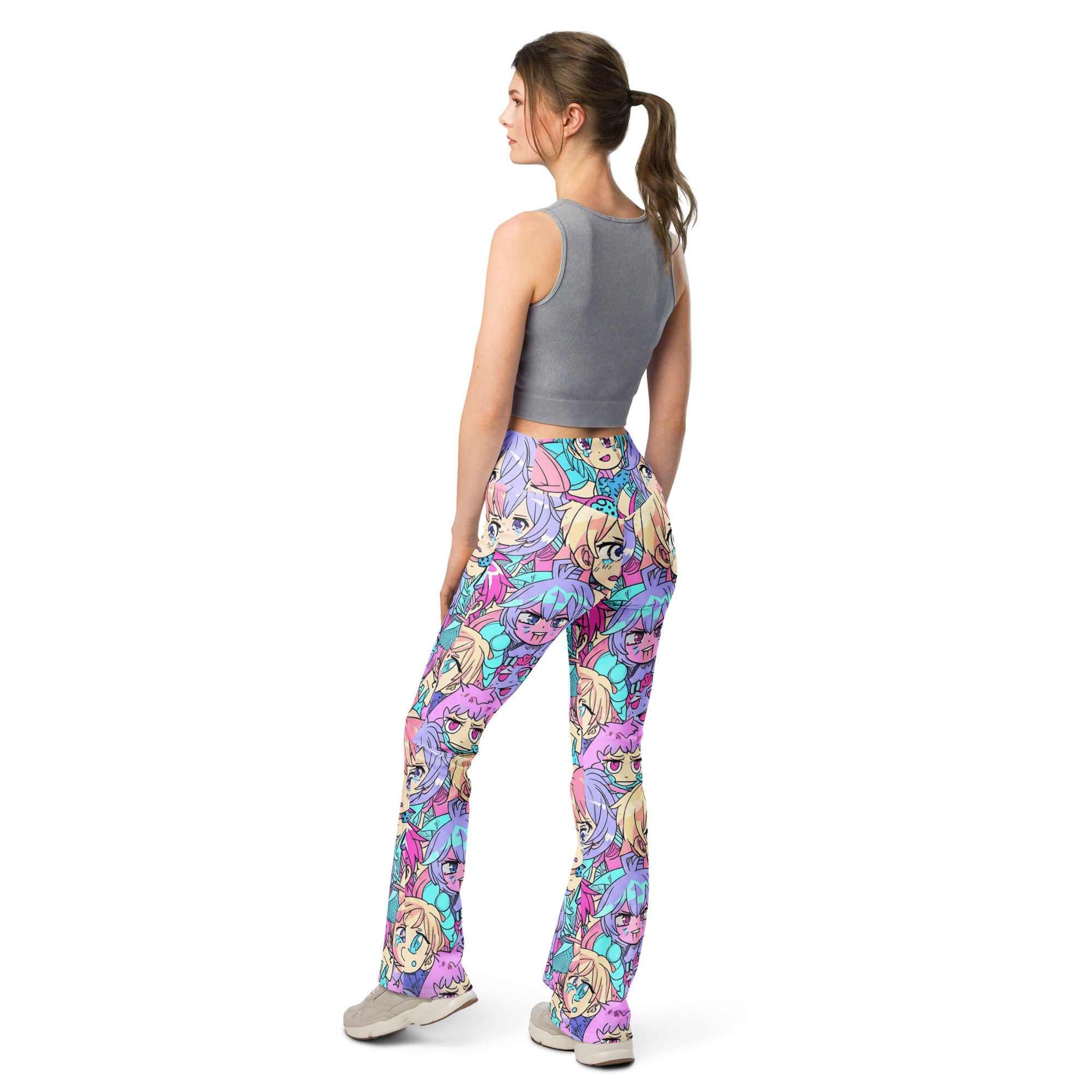 Anime Collage Pastel Dream Flare Leggings | GearBunch