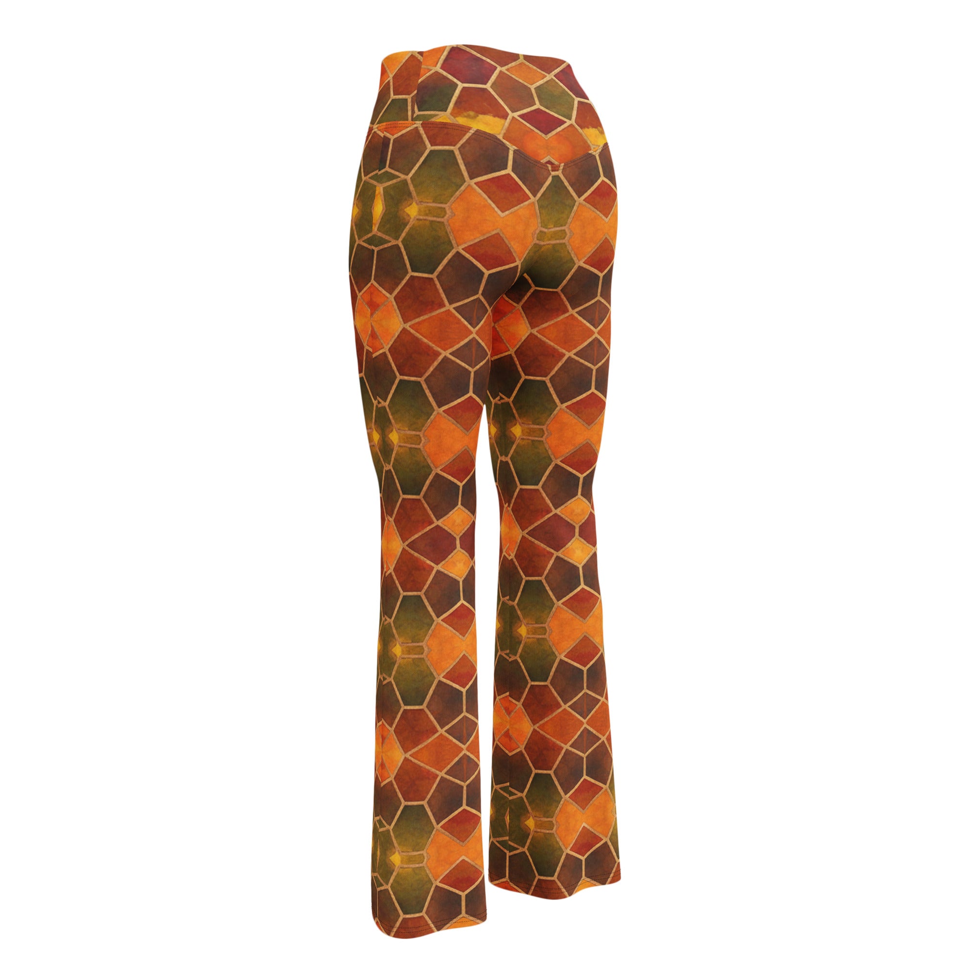 Arabic Autumn Spice Flare Leggings | GearBunch