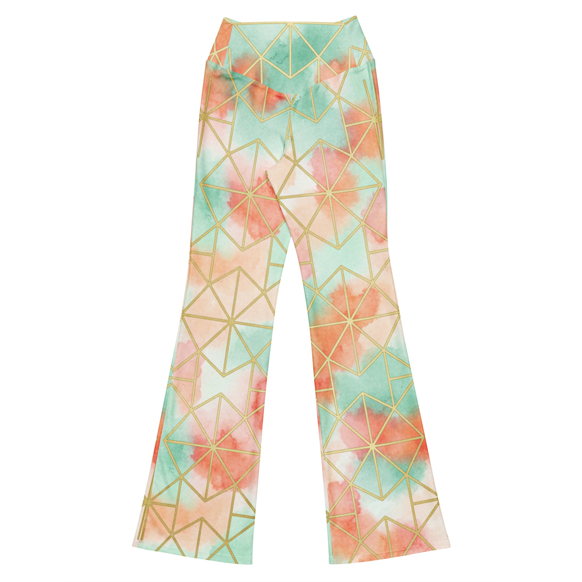 Arabic Coral Reef Flare Leggings | GearBunch
