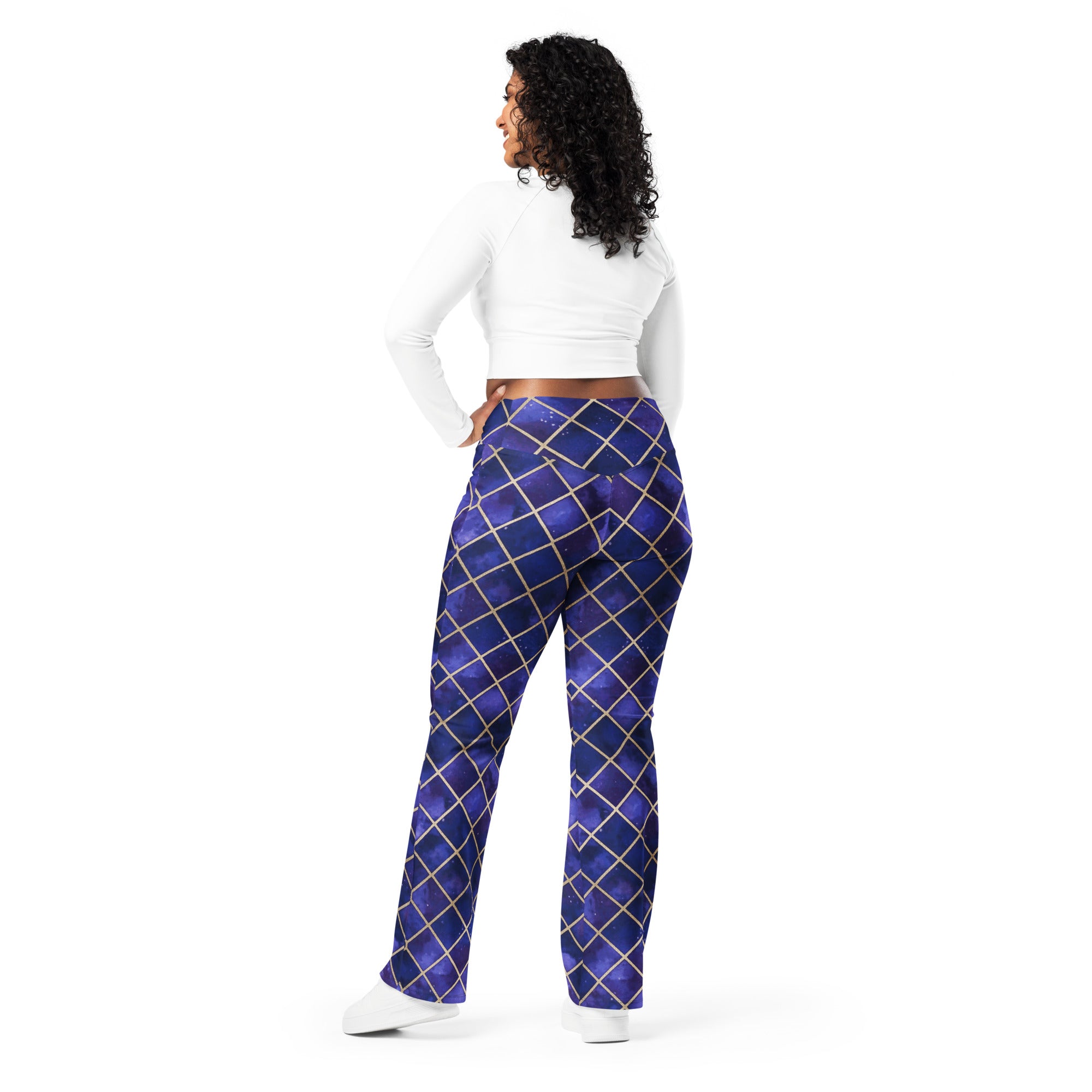 Midnight Galaxy Flare Leggings | GearBunch