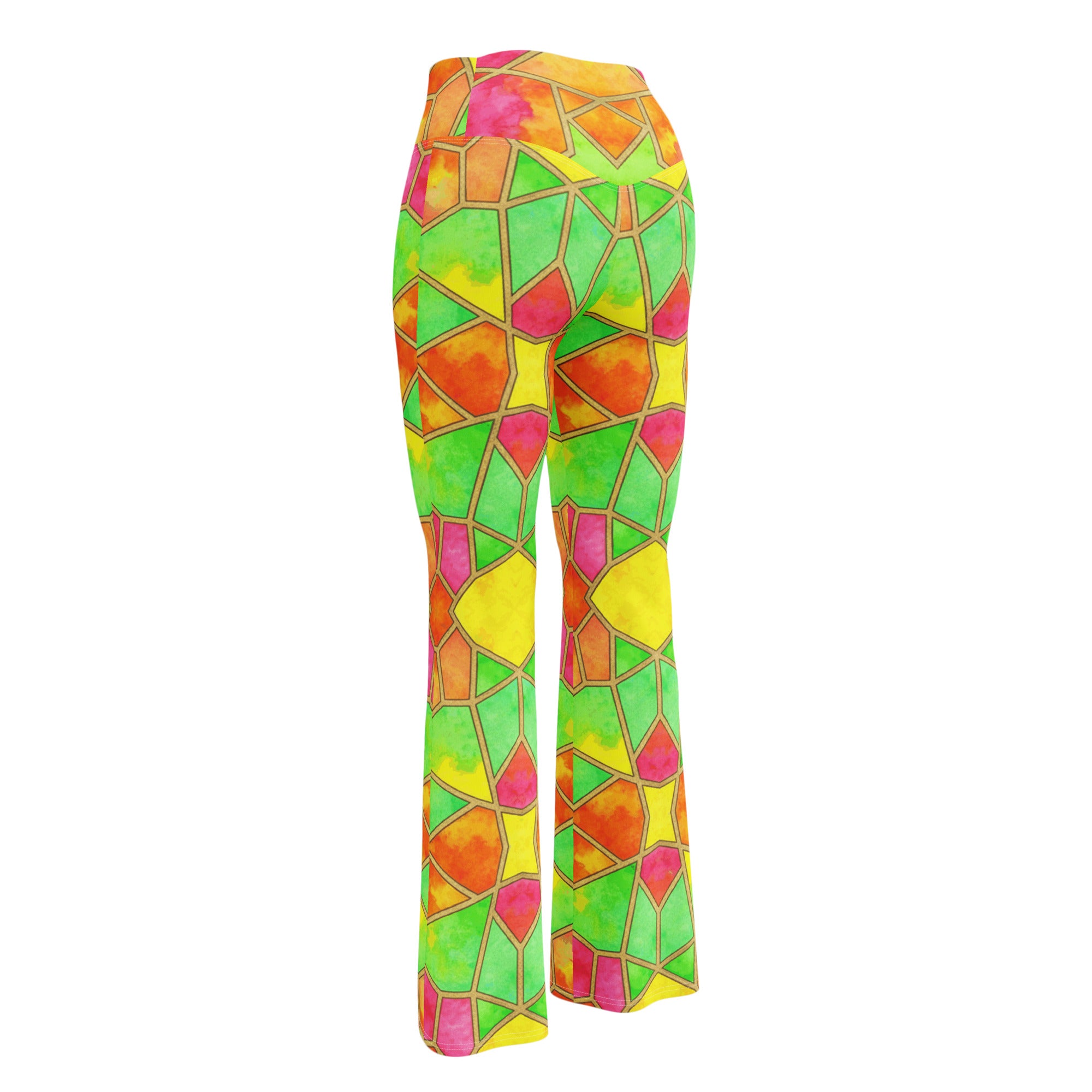 Arabic Tropical Punch Flare Leggings | GearBunch
