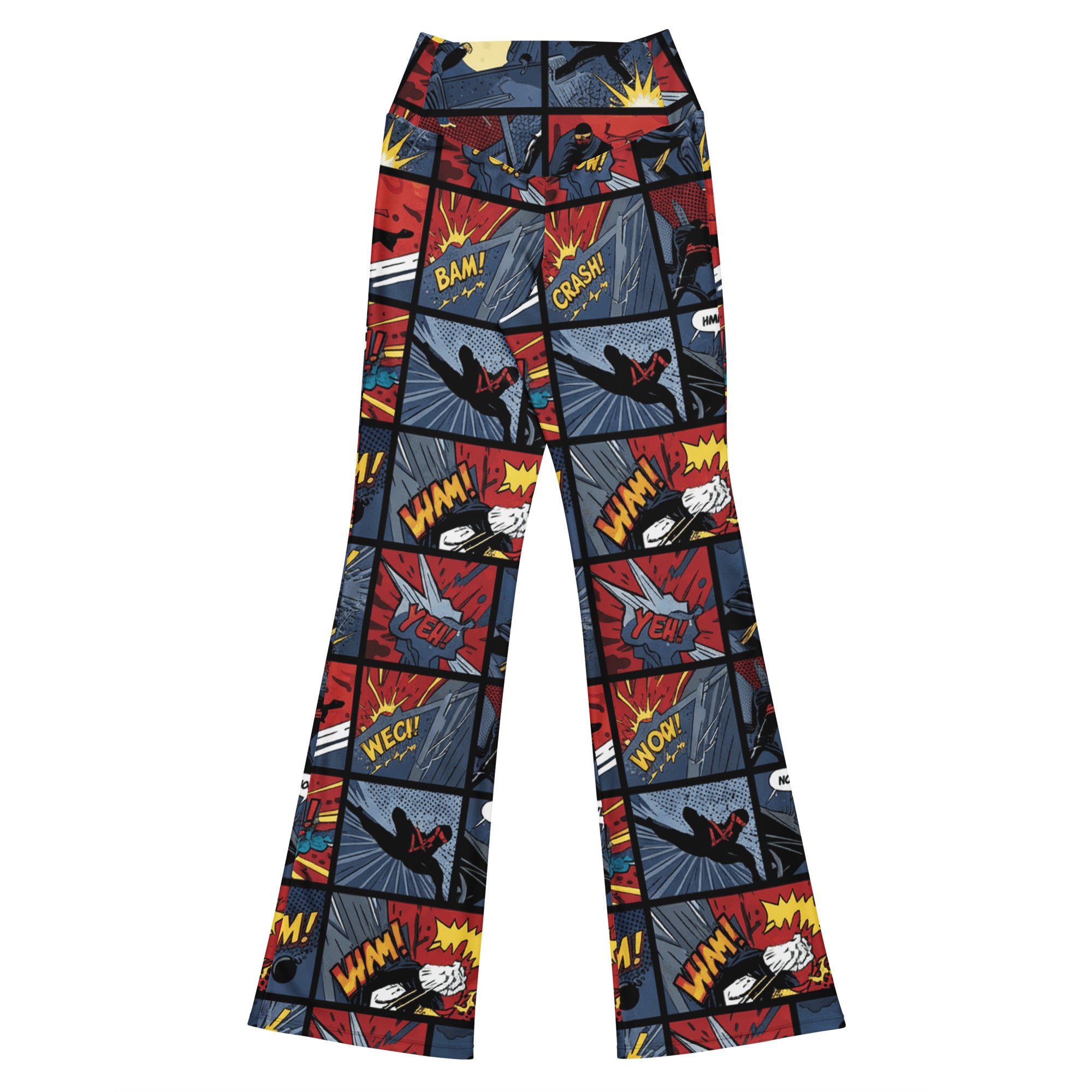 Comic Strip Ninja Night Flare Leggings | GearBunch