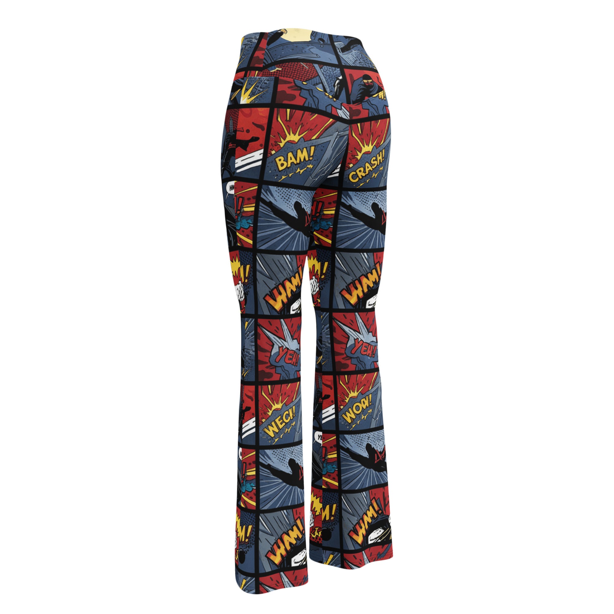 Comic Strip Ninja Night Flare Leggings | GearBunch