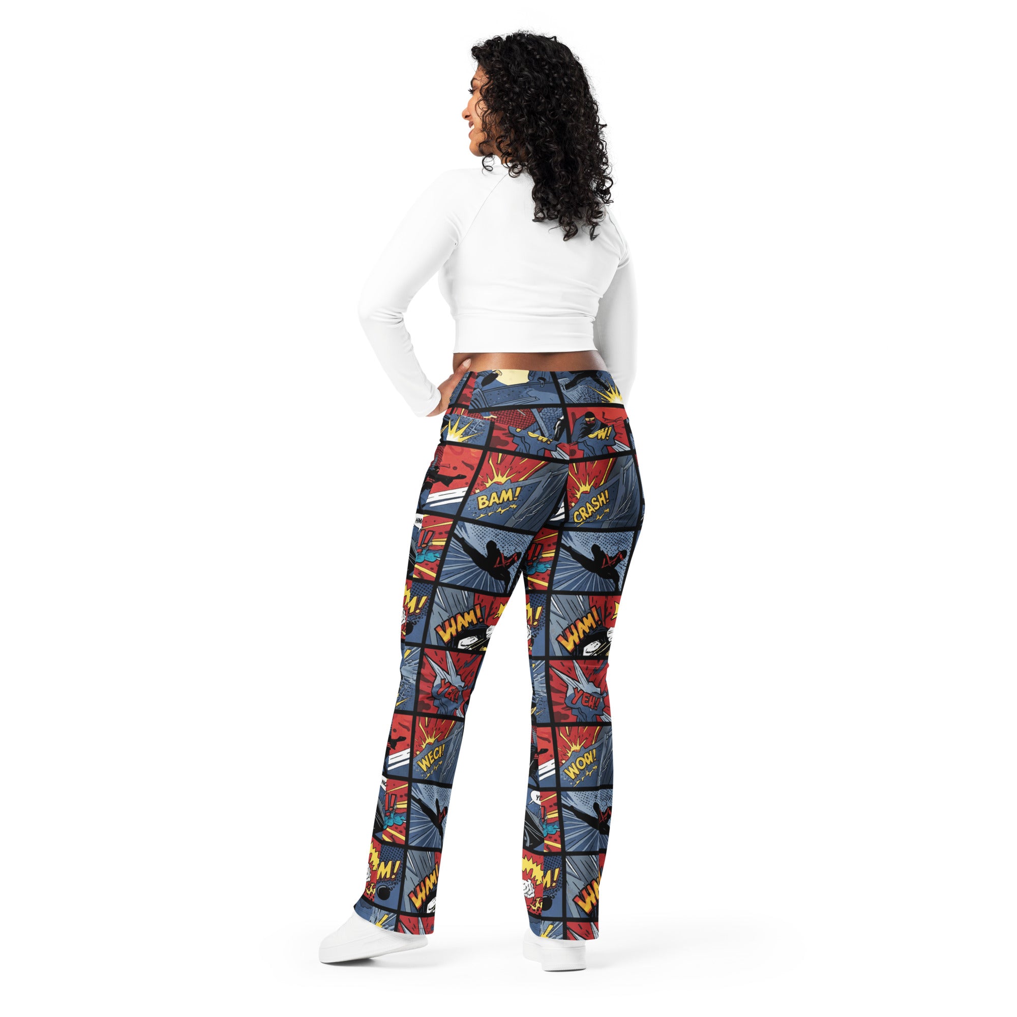 Comic Strip Ninja Night Flare Leggings | GearBunch