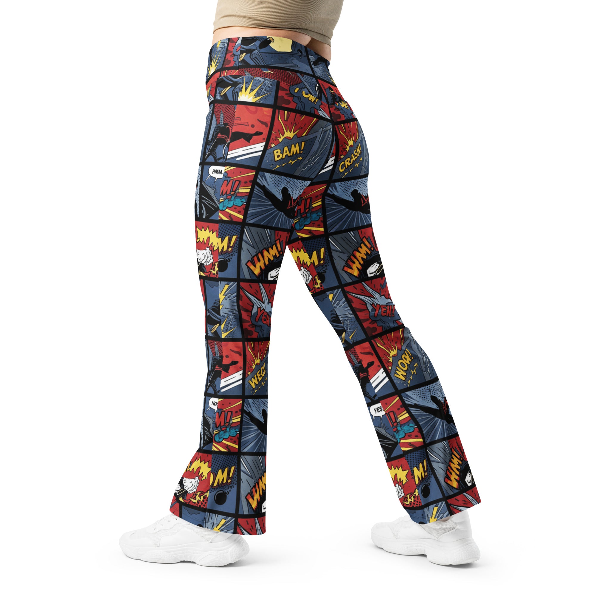 Comic Strip Ninja Night Flare Leggings | GearBunch