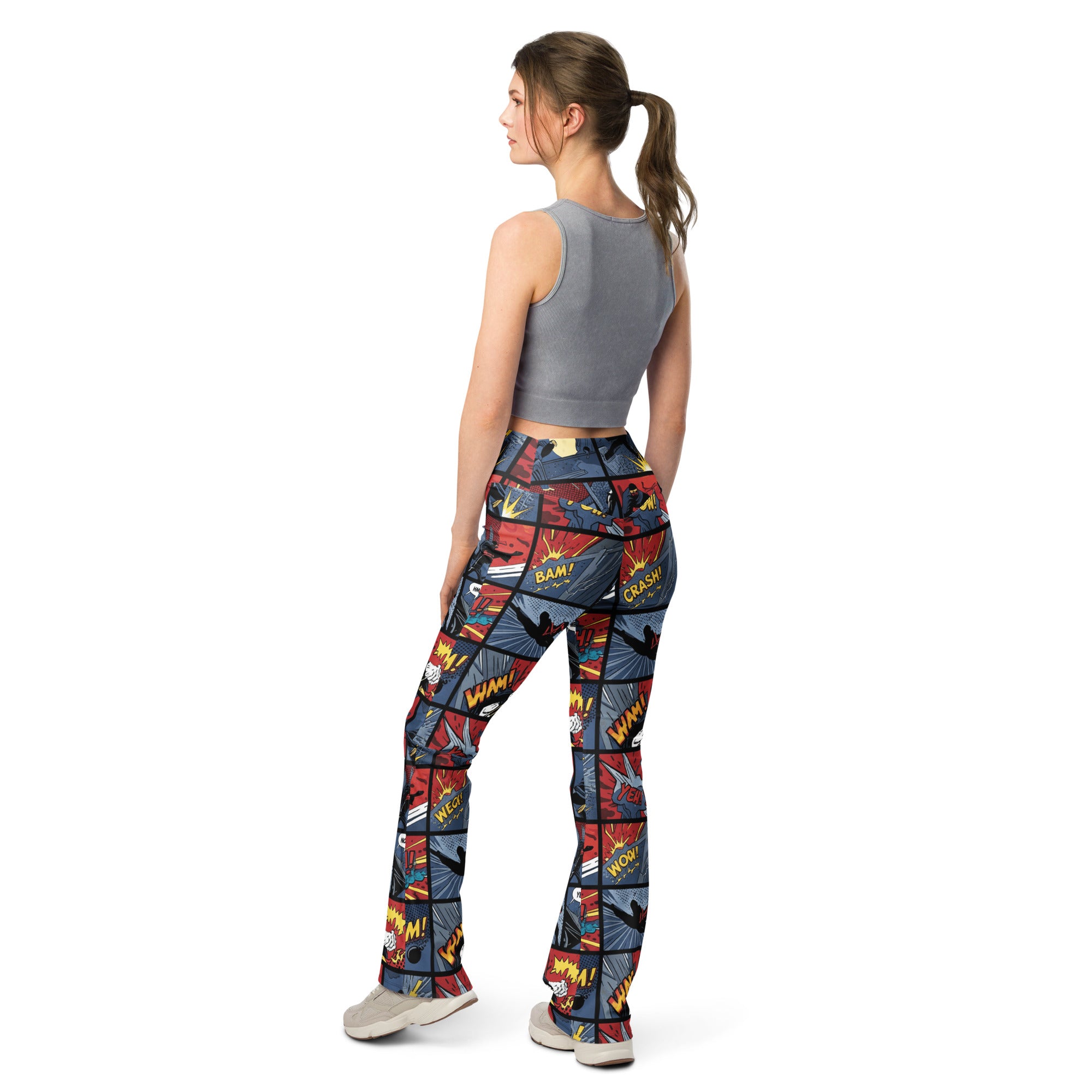Comic Strip Ninja Night Flare Leggings | GearBunch