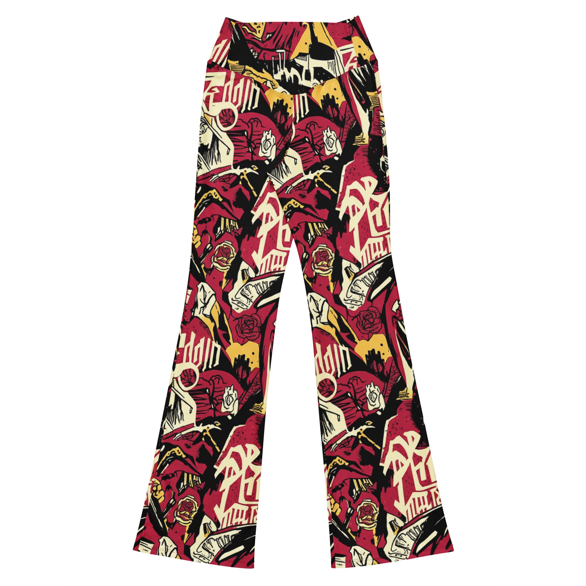 Hammer Horror Poster Collage Flare Leggings | GearBunch