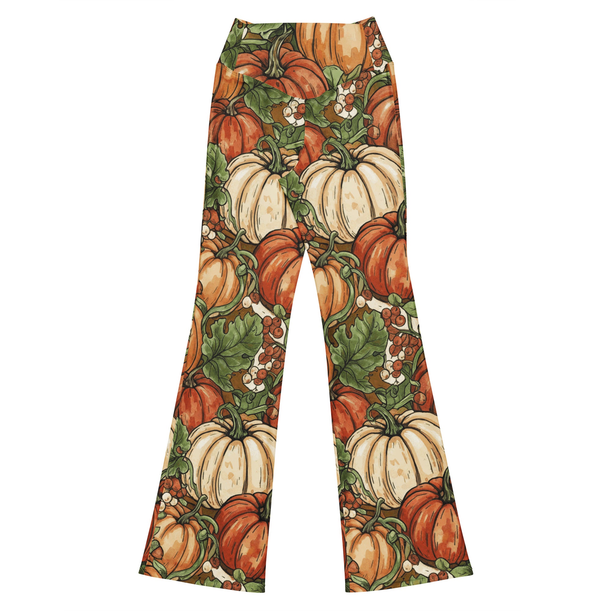Heirloom Pumpkin Patch Flare Leggings | GearBunch