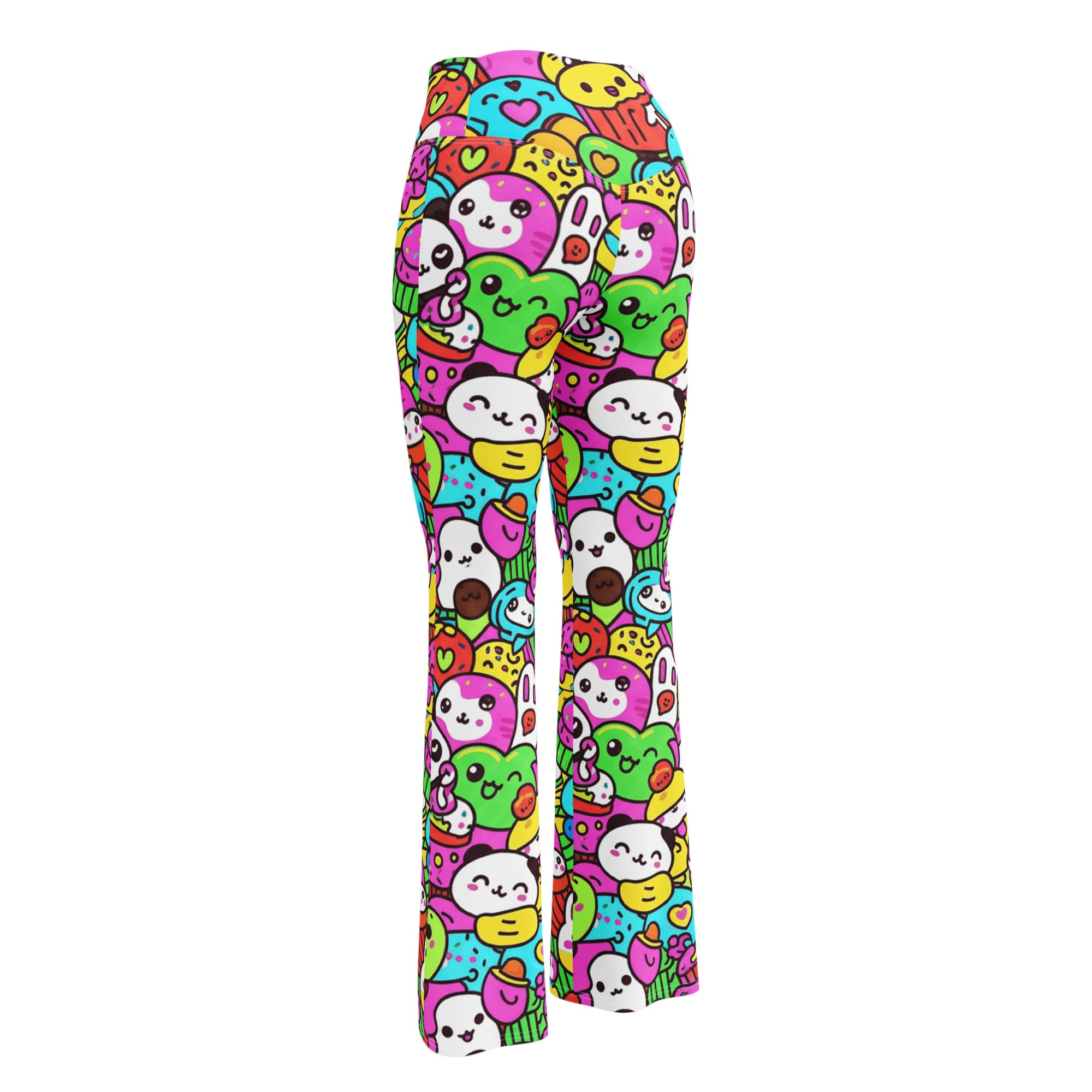 Kawaii Arcade Game Flare Leggings | GearBunch