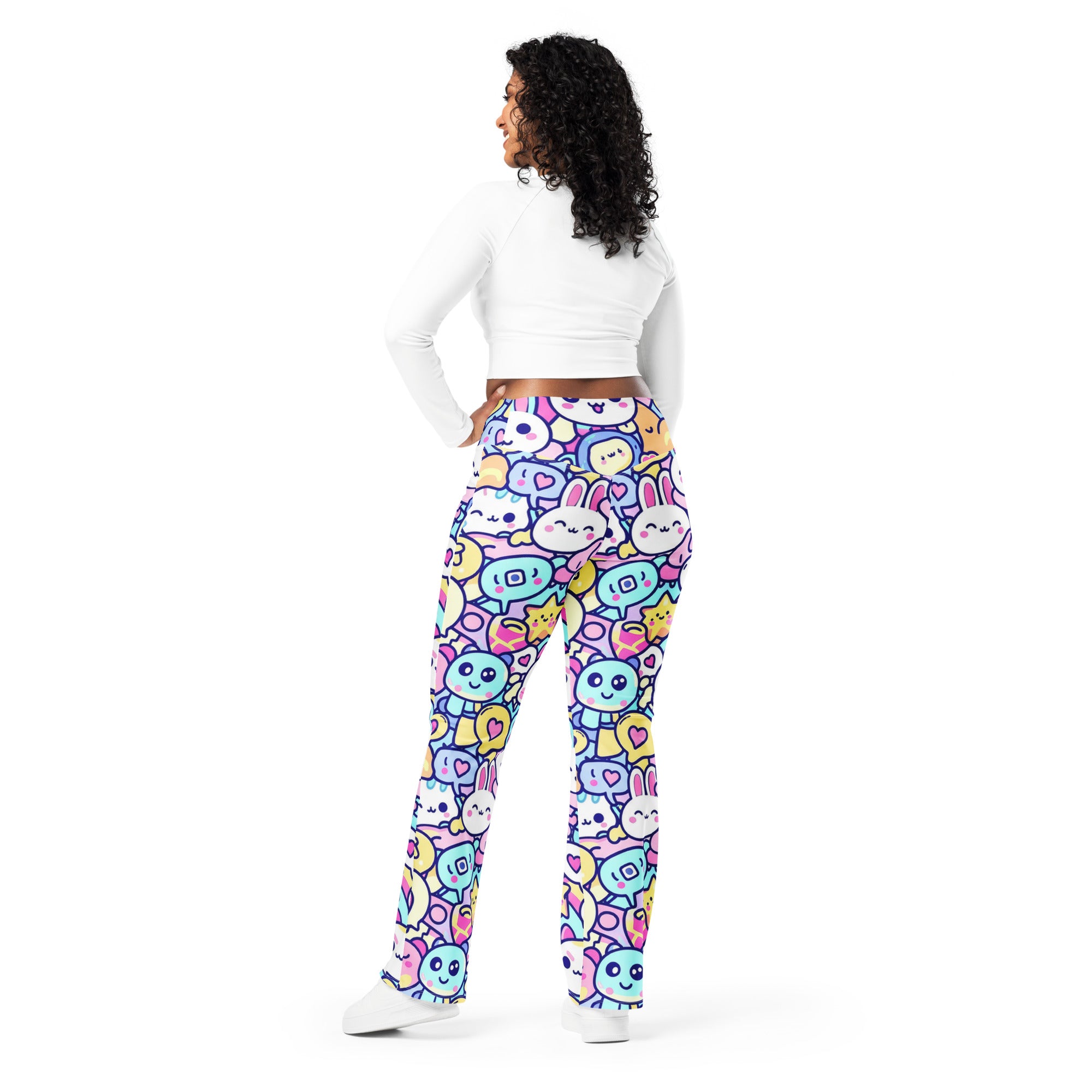 Kawaii Sleepy Time Flare Leggings | GearBunch