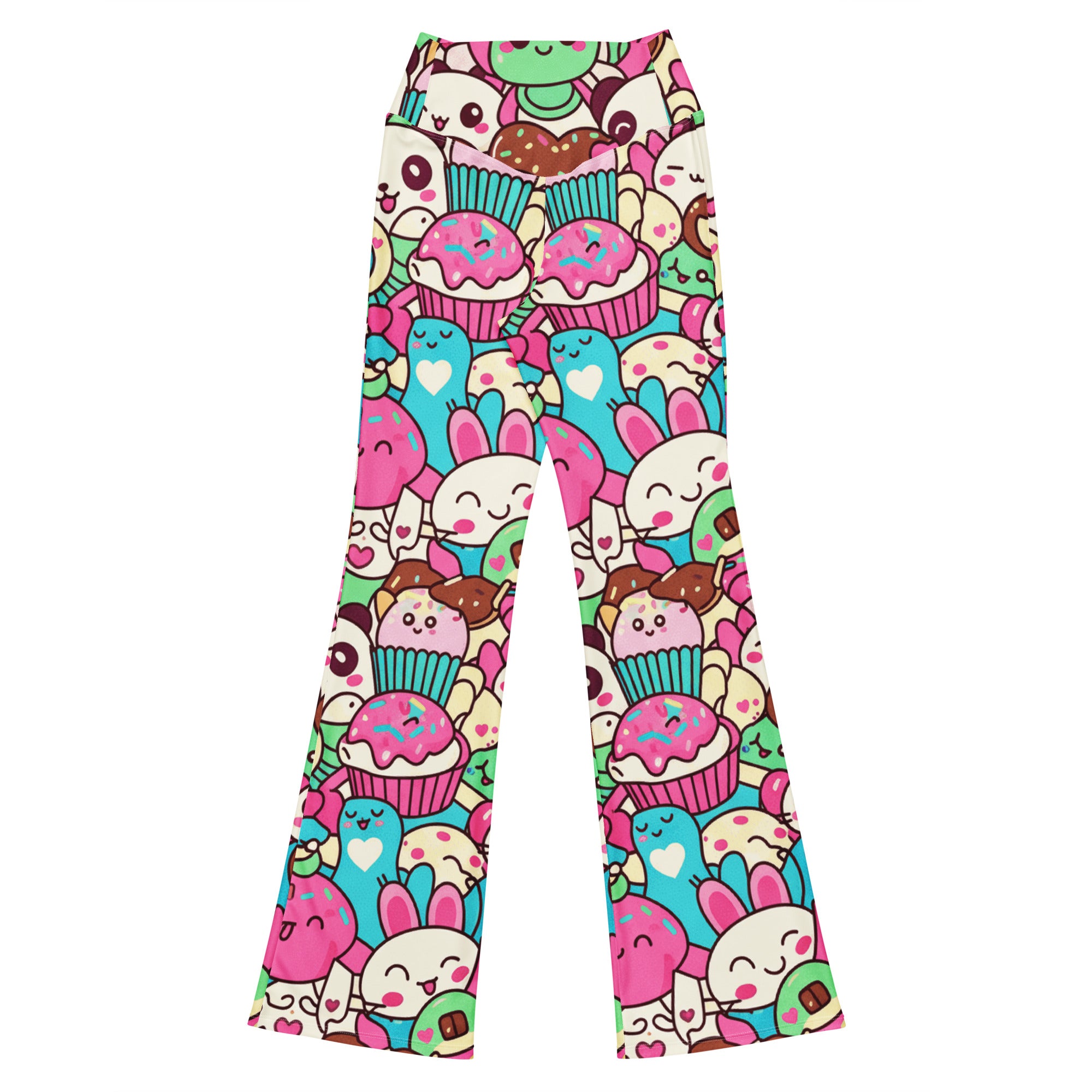 Kawaii Sweet Treats Flare Leggings | GearBunch