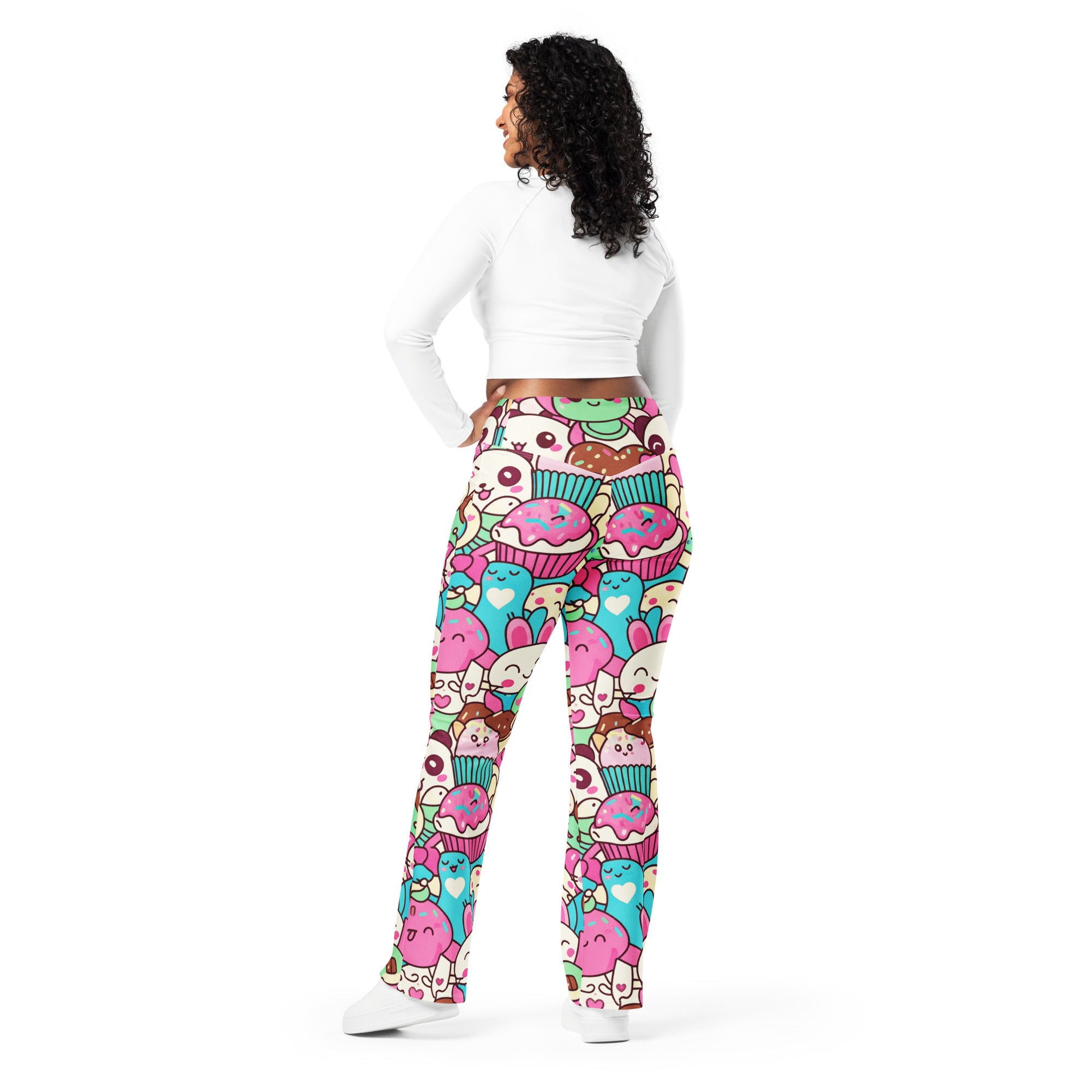 Kawaii Sweet Treats Flare Leggings | GearBunch