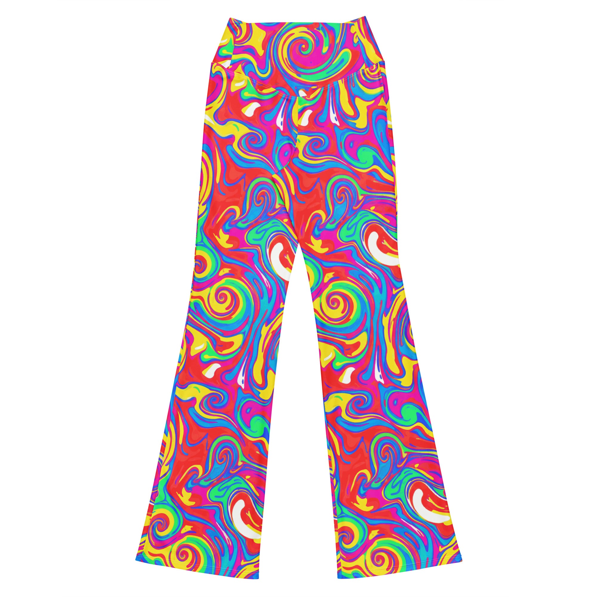 Liquid Marble Candy Pop Flare Leggings | GearBunch