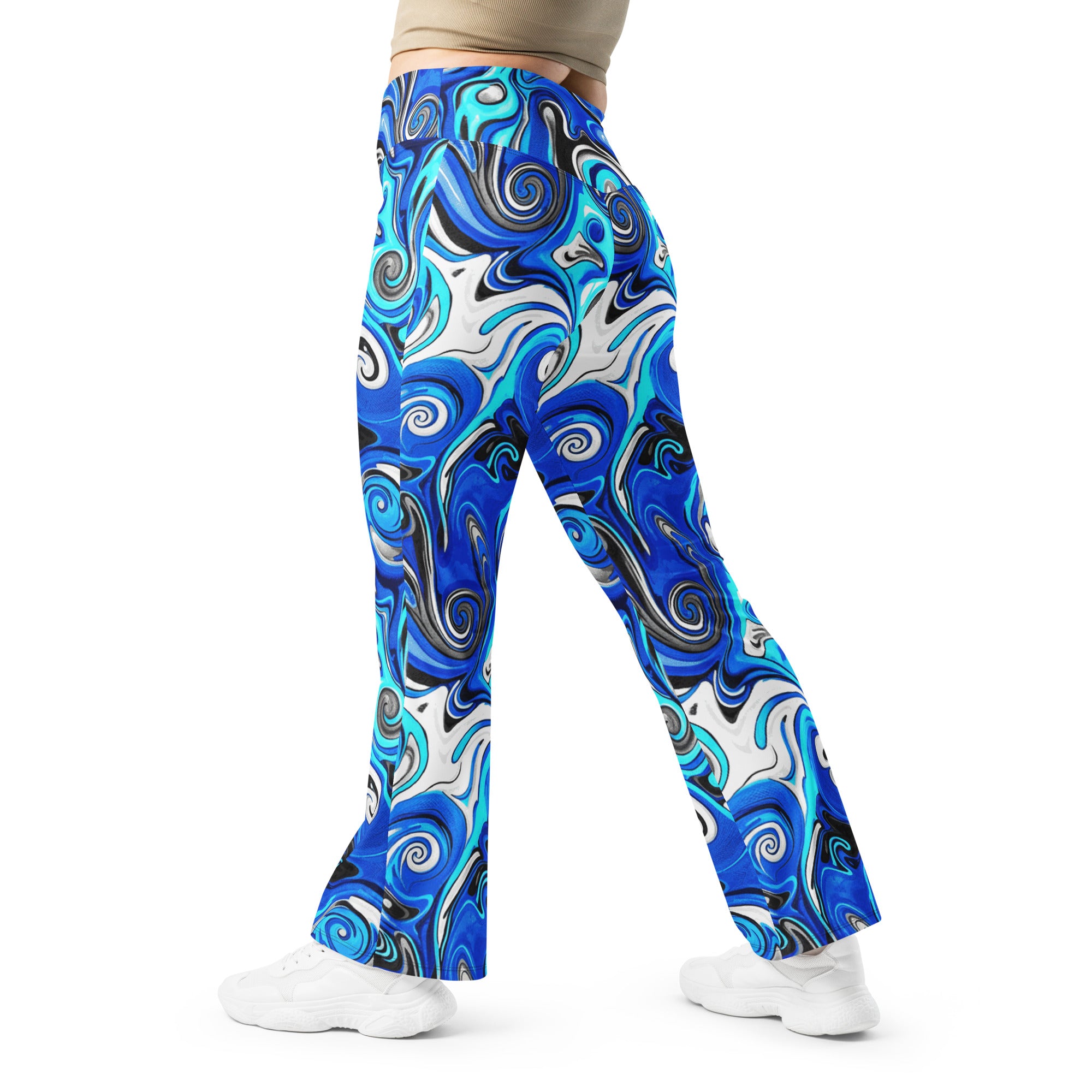 Liquid Marble Electric Storm Flare Leggings | GearBunch