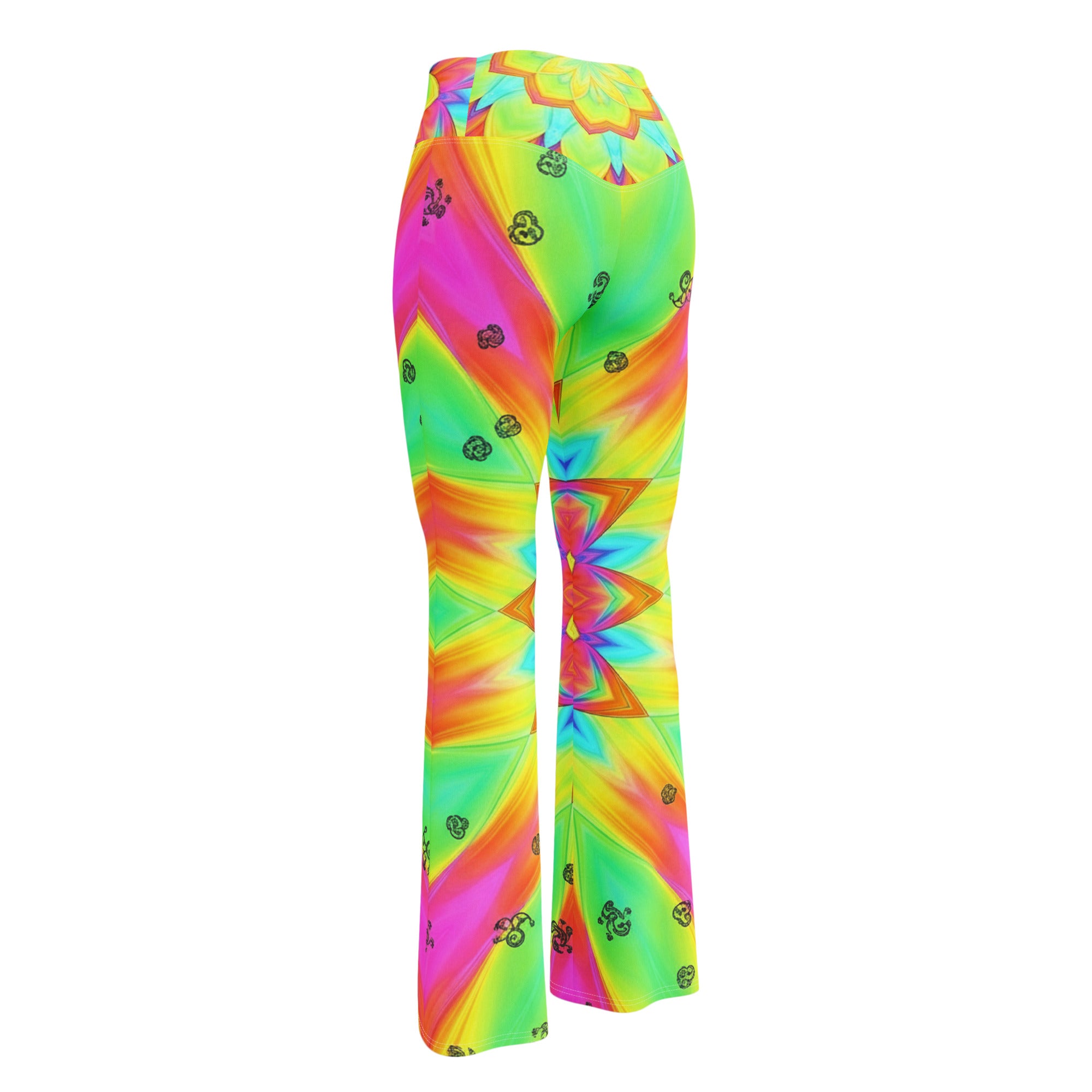 Psychedelic Acid Trip Flare Leggings | GearBunch