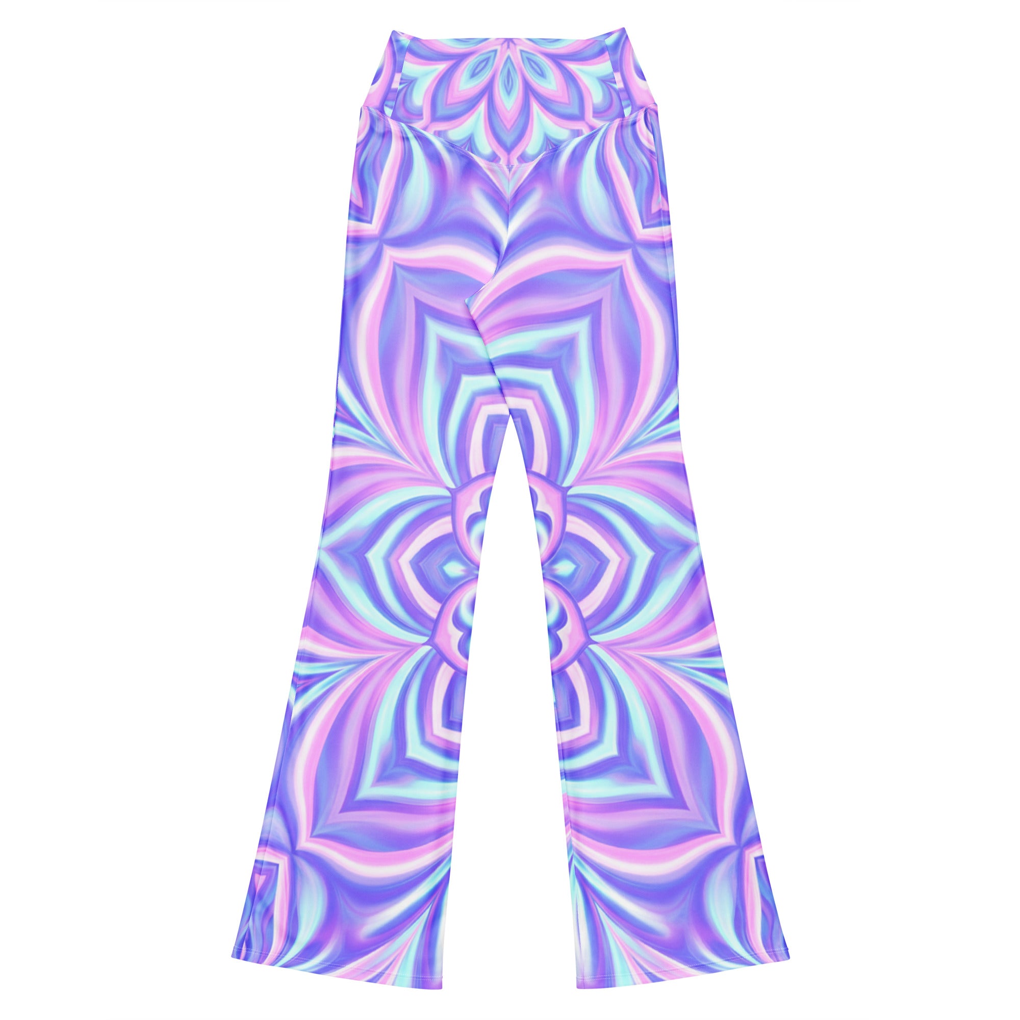 Psychedelic Fairy Ring Flare Leggings | GearBunch