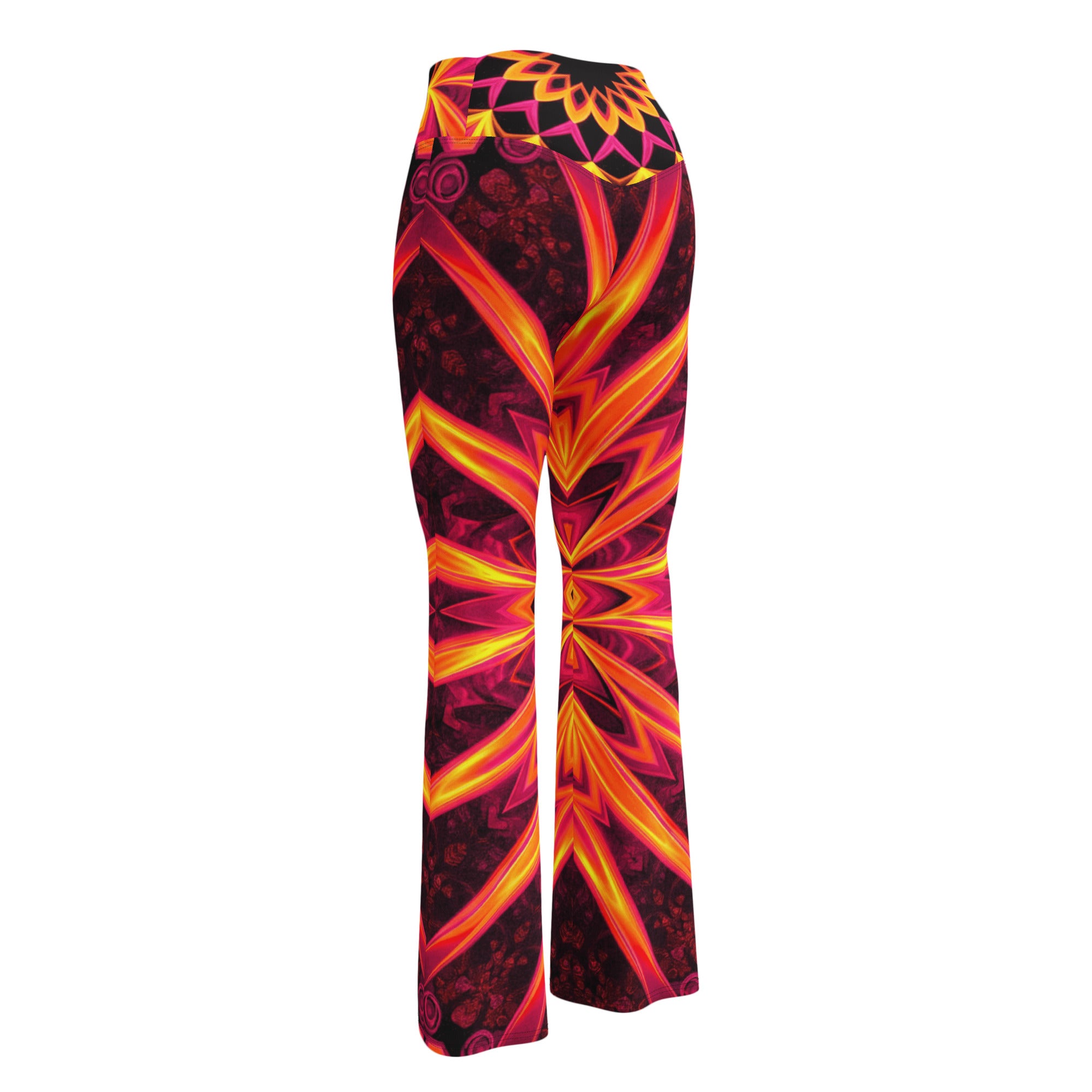 Psychedelic Infrared Flare Leggings | GearBunch