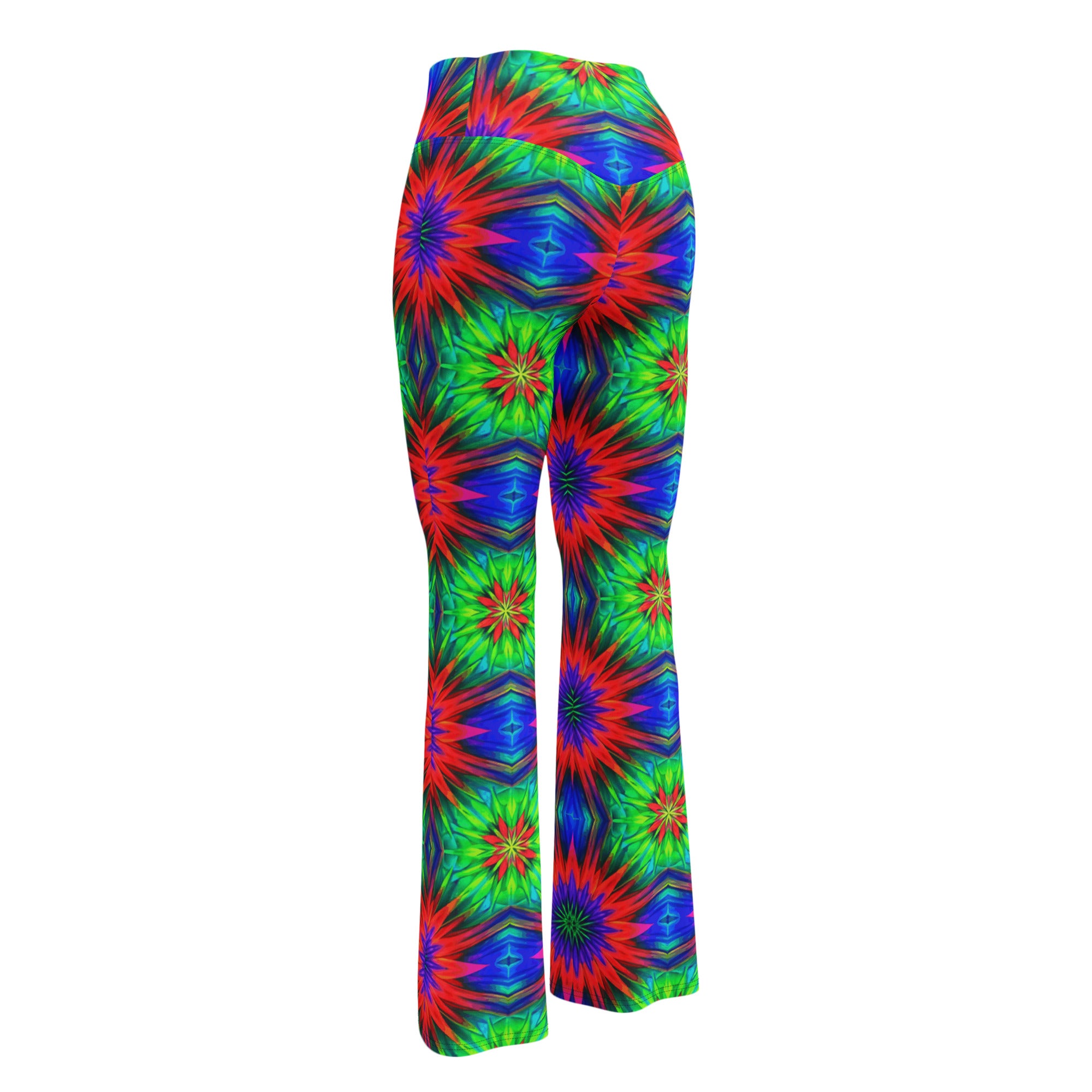 Psychedelic Starburst Prism Flare Leggings | GearBunch