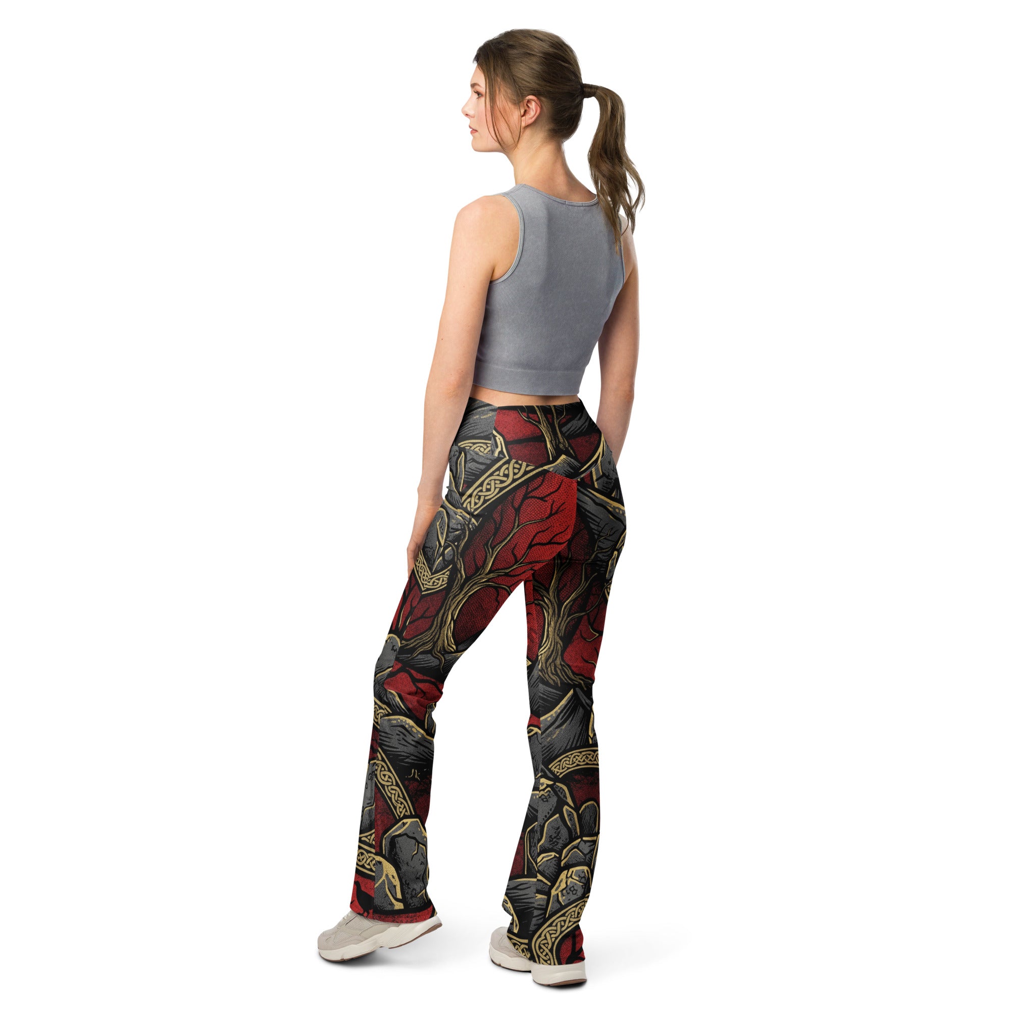 Samhain Blood Moon Flare Leggings | GearBunch
