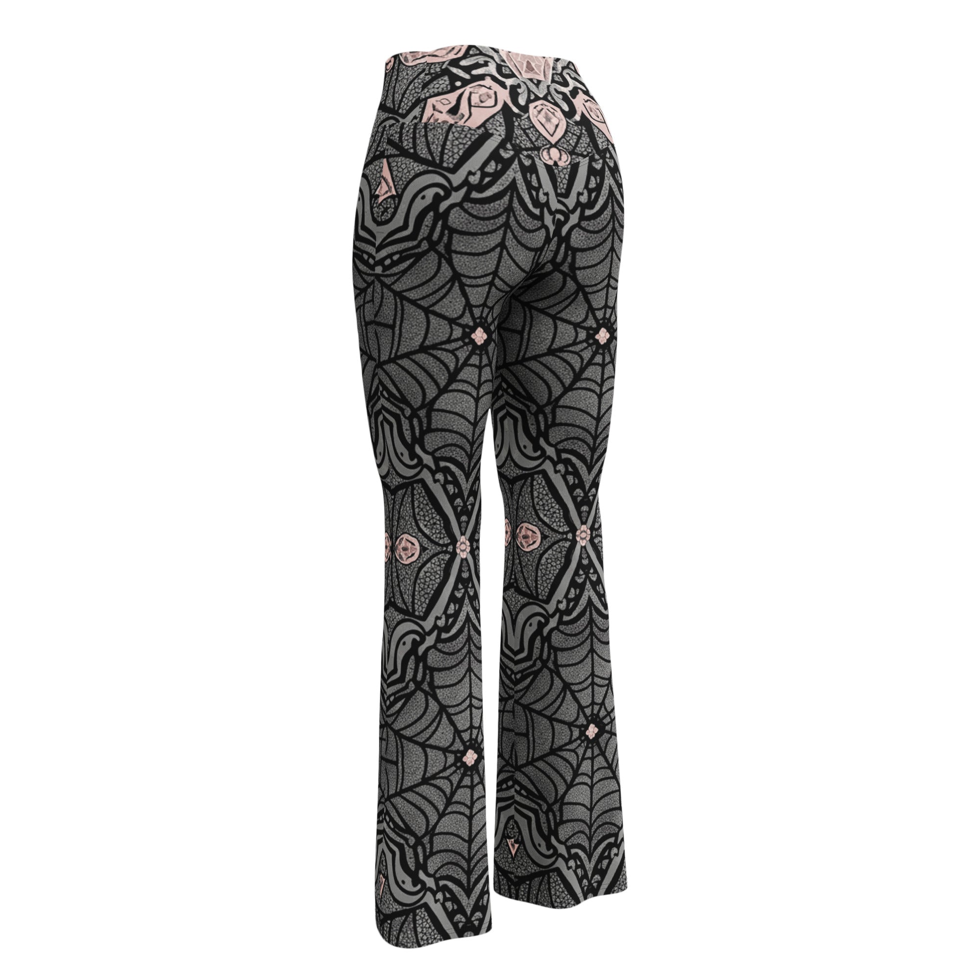 Spider Web Lace Flare Leggings | GearBunch