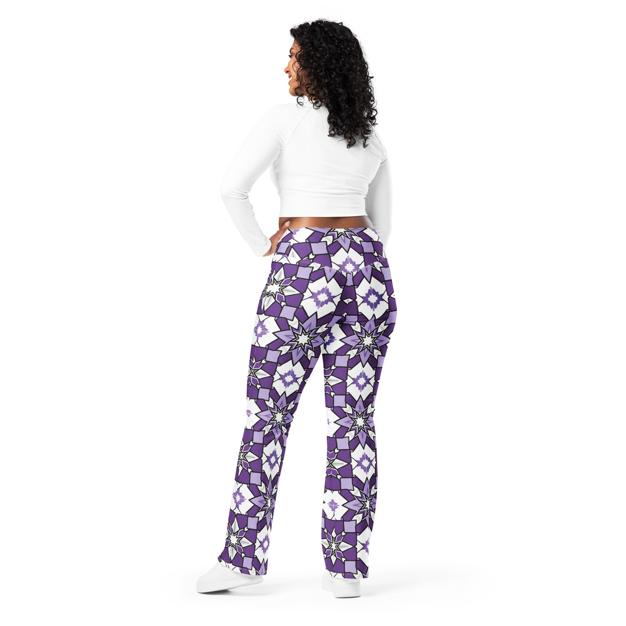 Zellige Amethyst Flare Leggings | GearBunch
