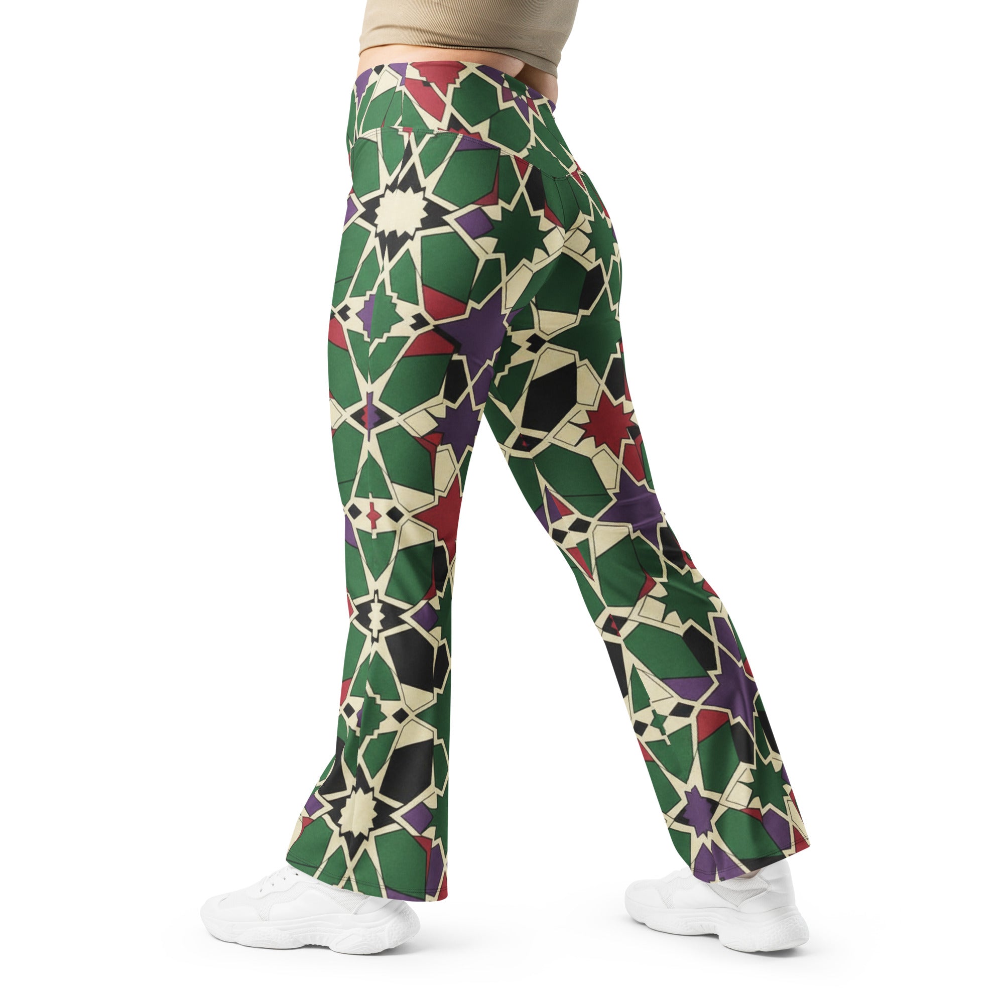 Zellige Forest Berry Flare Leggings | GearBunch