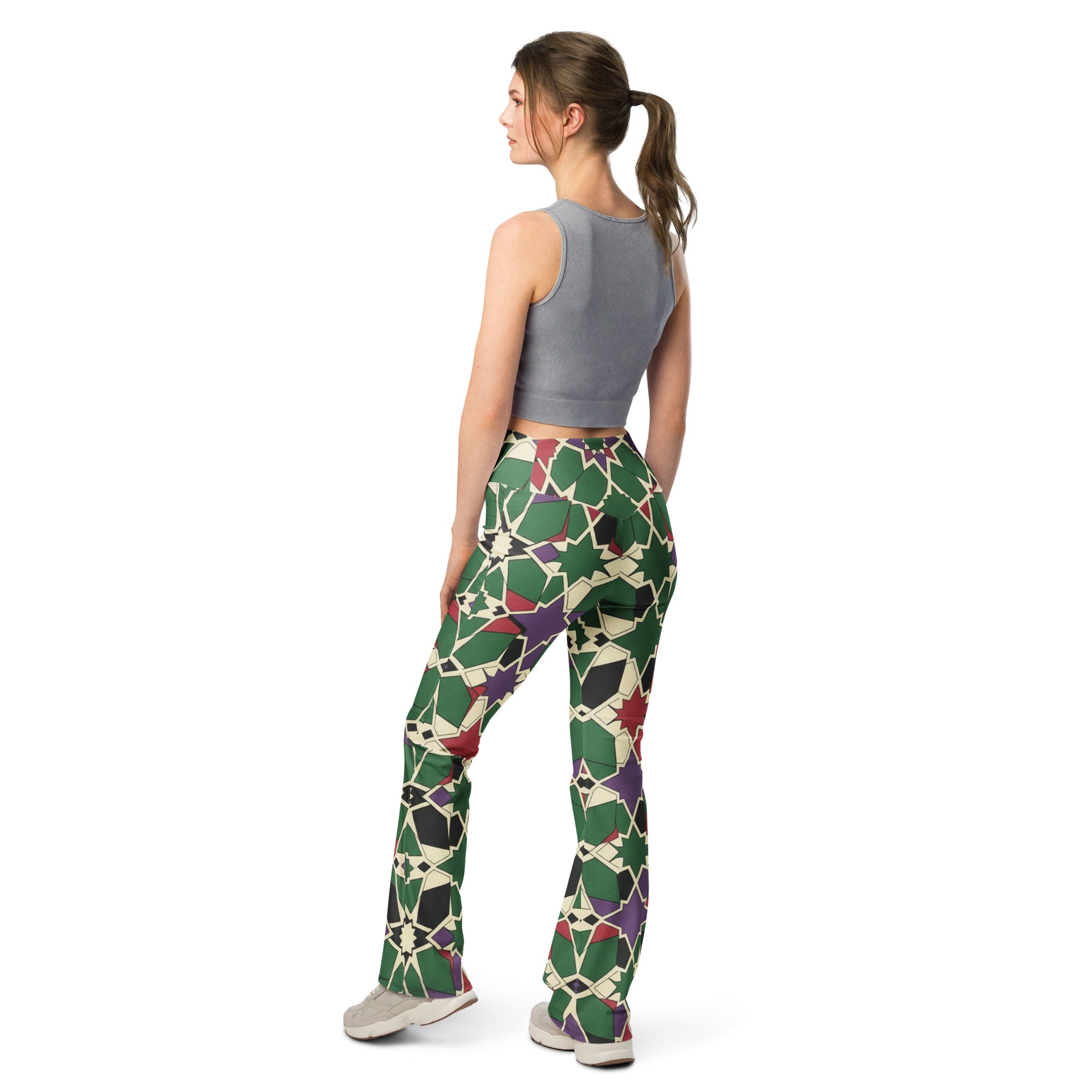 Zellige Forest Berry Flare Leggings | GearBunch