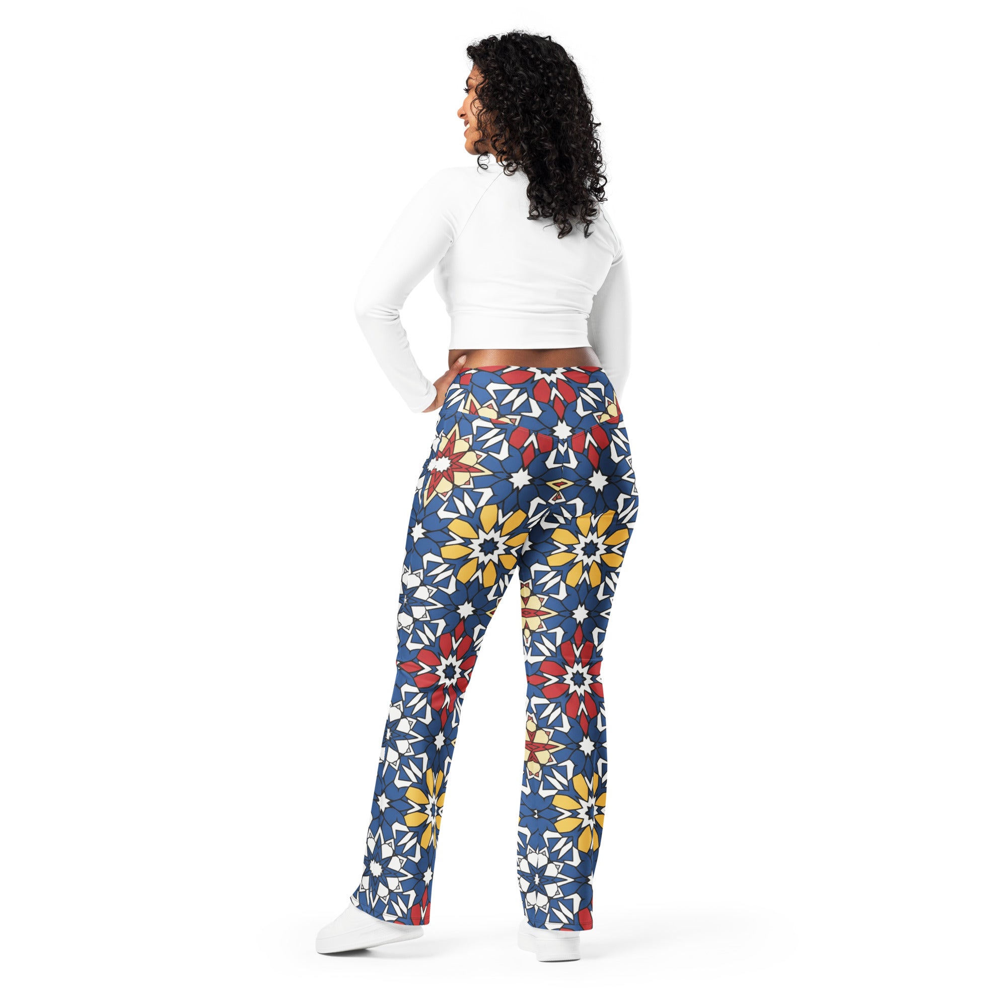 Zellige Sapphire Ruby Flare Leggings | GearBunch