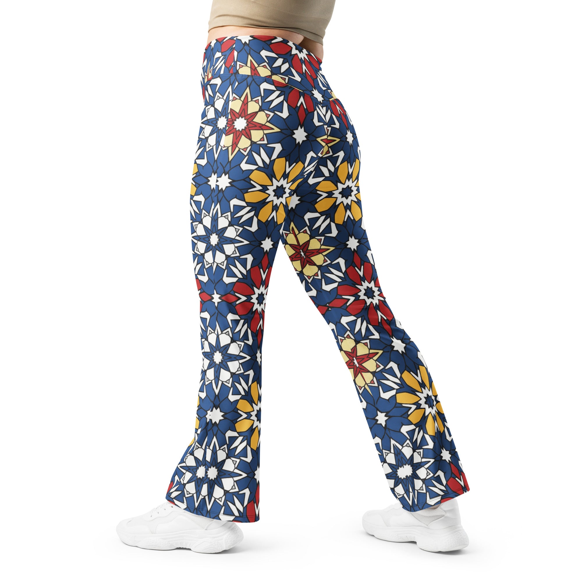 Zellige Sapphire Ruby Flare Leggings | GearBunch