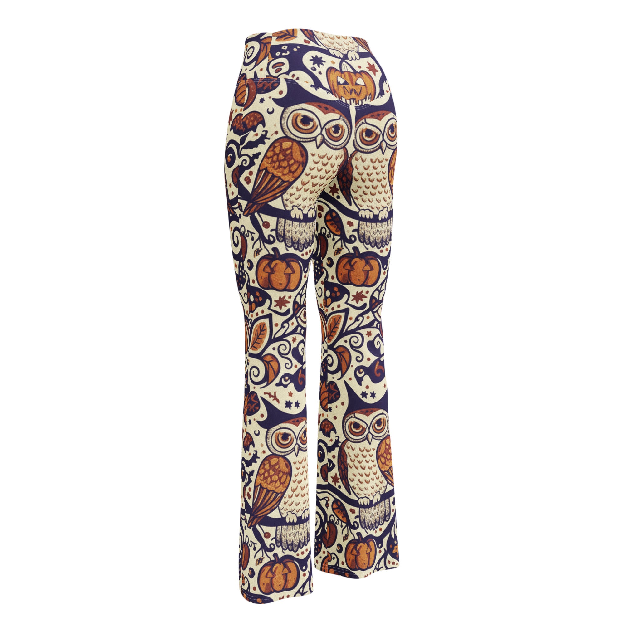 All Hallows Eve Owl Flare Leggings | GearBunch