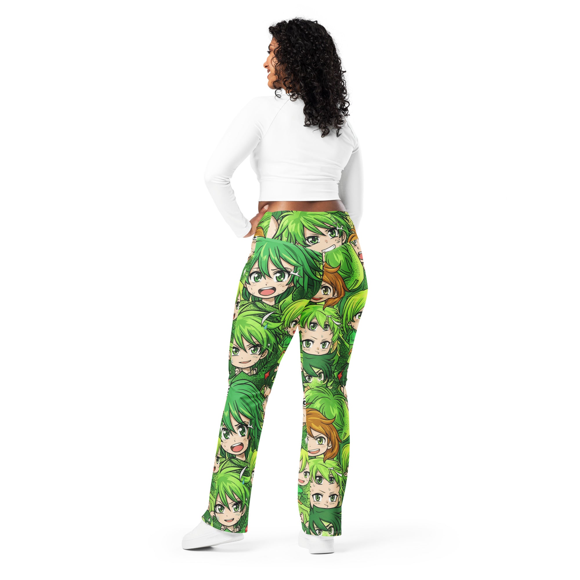 Anime Forest Spirit Flare Leggings | GearBunch