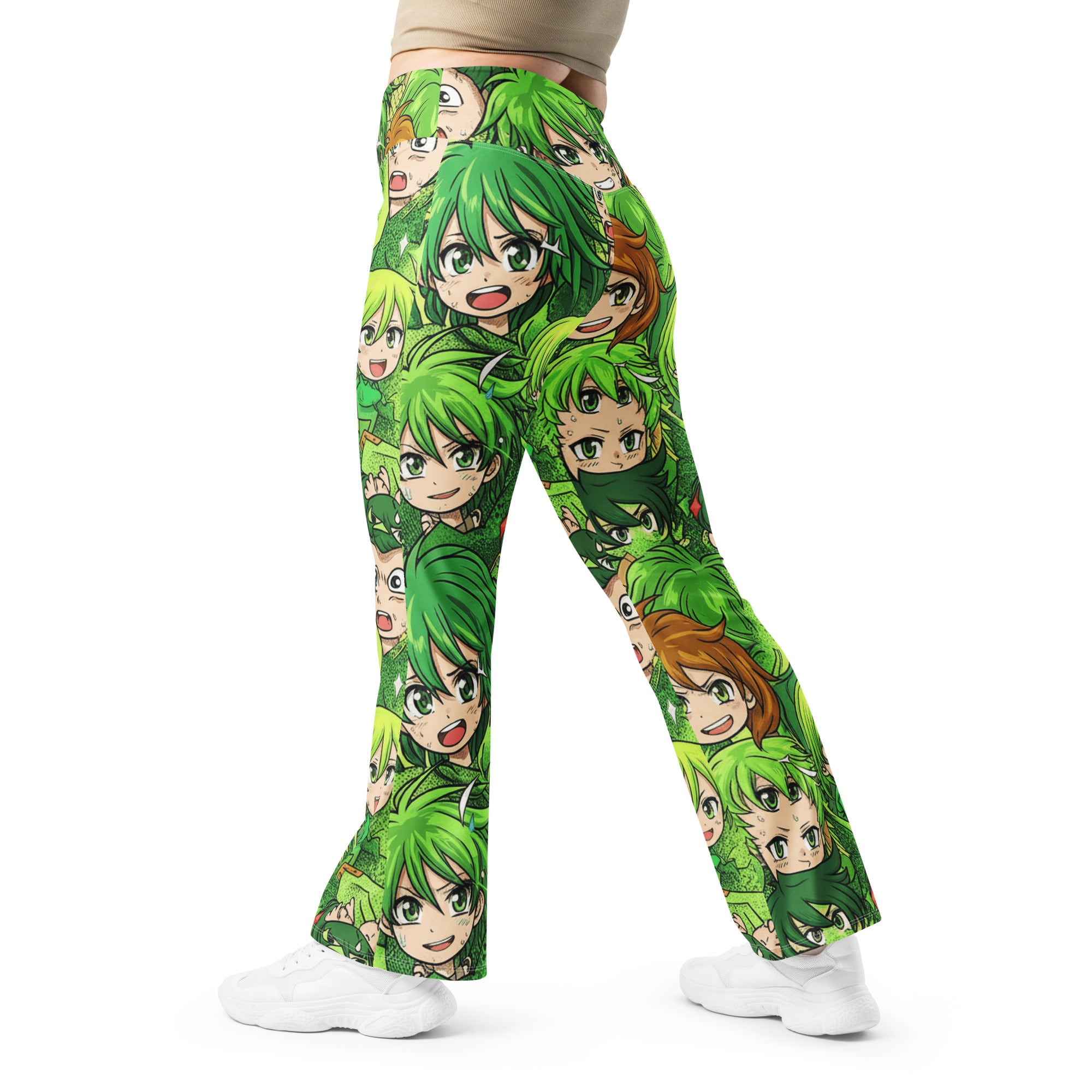 Anime Forest Spirit Flare Leggings | GearBunch