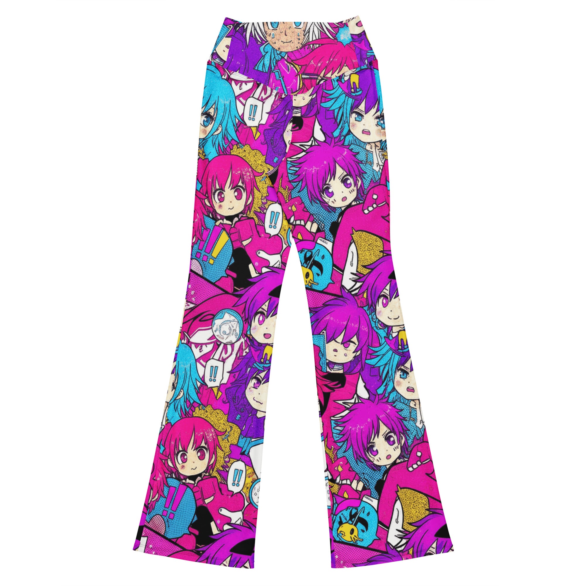 Anime Collage Pop Idol Flare Leggings | GearBunch
