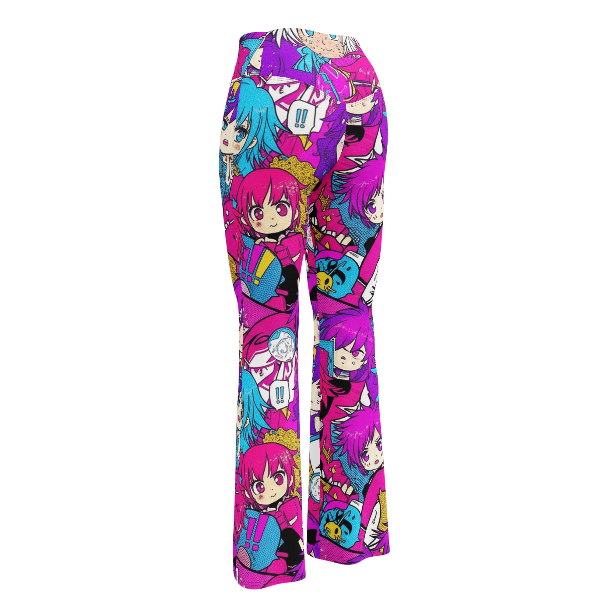 Anime Collage Pop Idol Flare Leggings | GearBunch