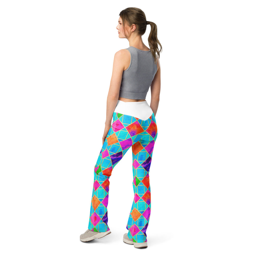 Flare leggings back view | GearBunch